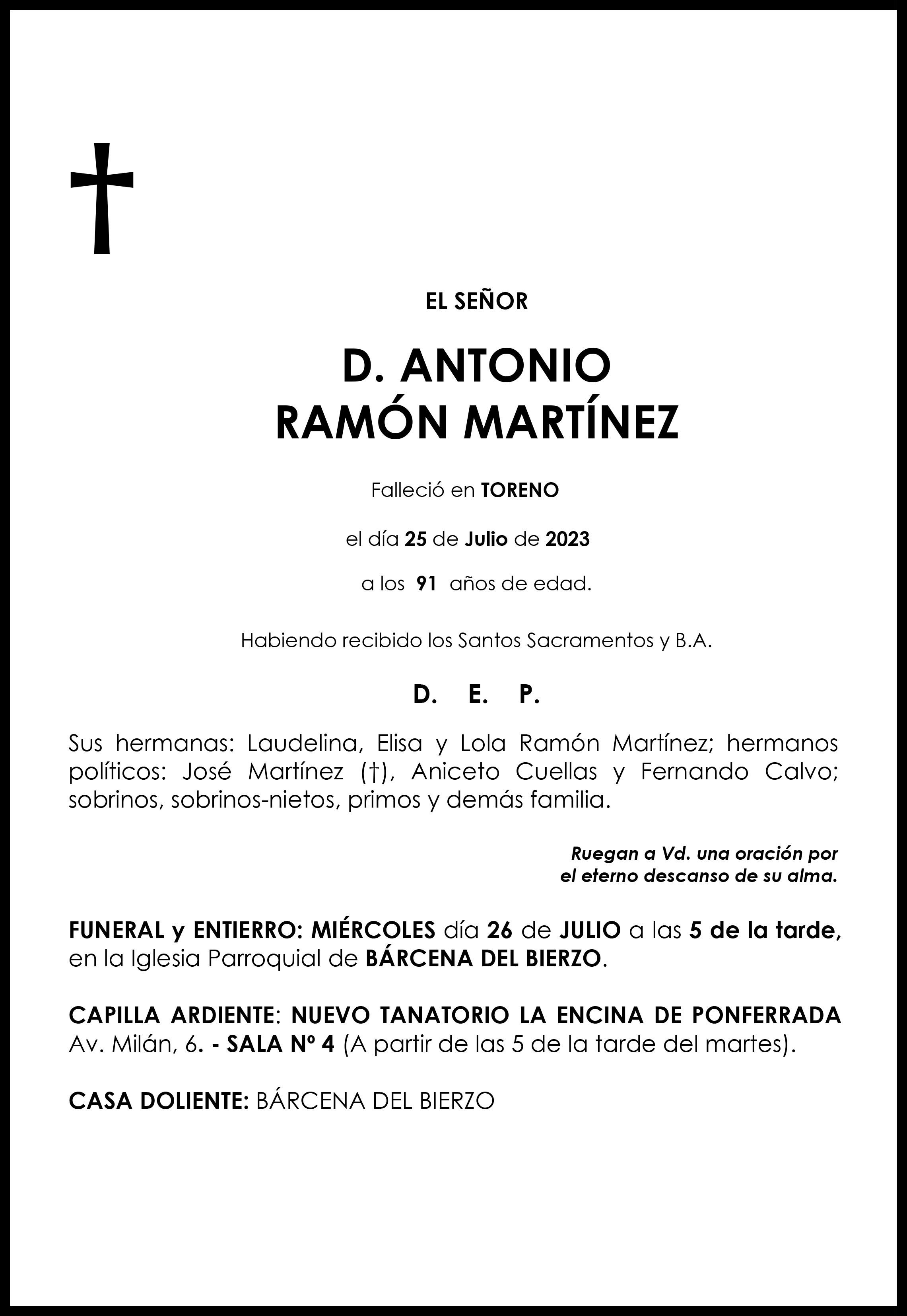 ANTONIO RAMON MARTINEZ