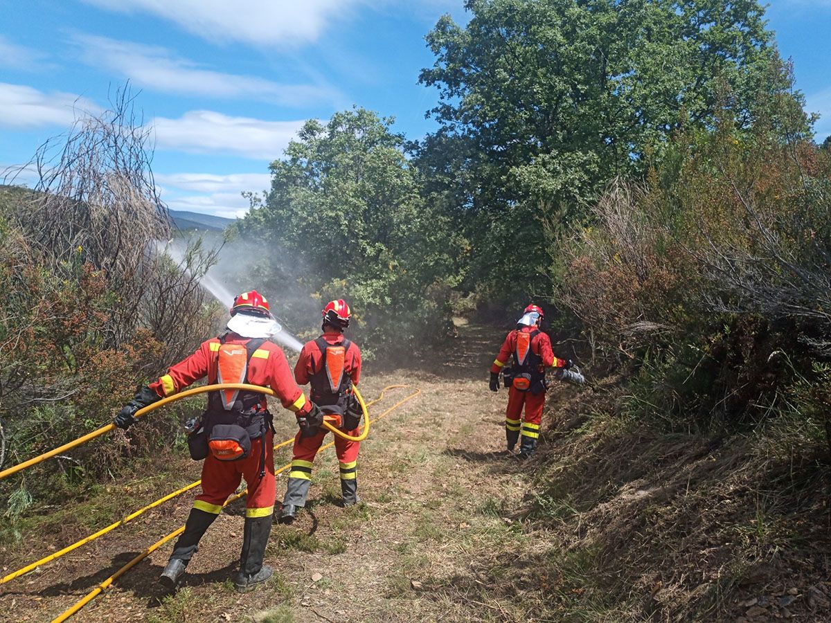 Concluye la formación en lucha contra incendios forestales del batallón