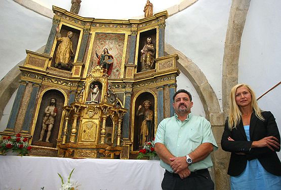 Imagen del retablo restaurado (César Sánchez)