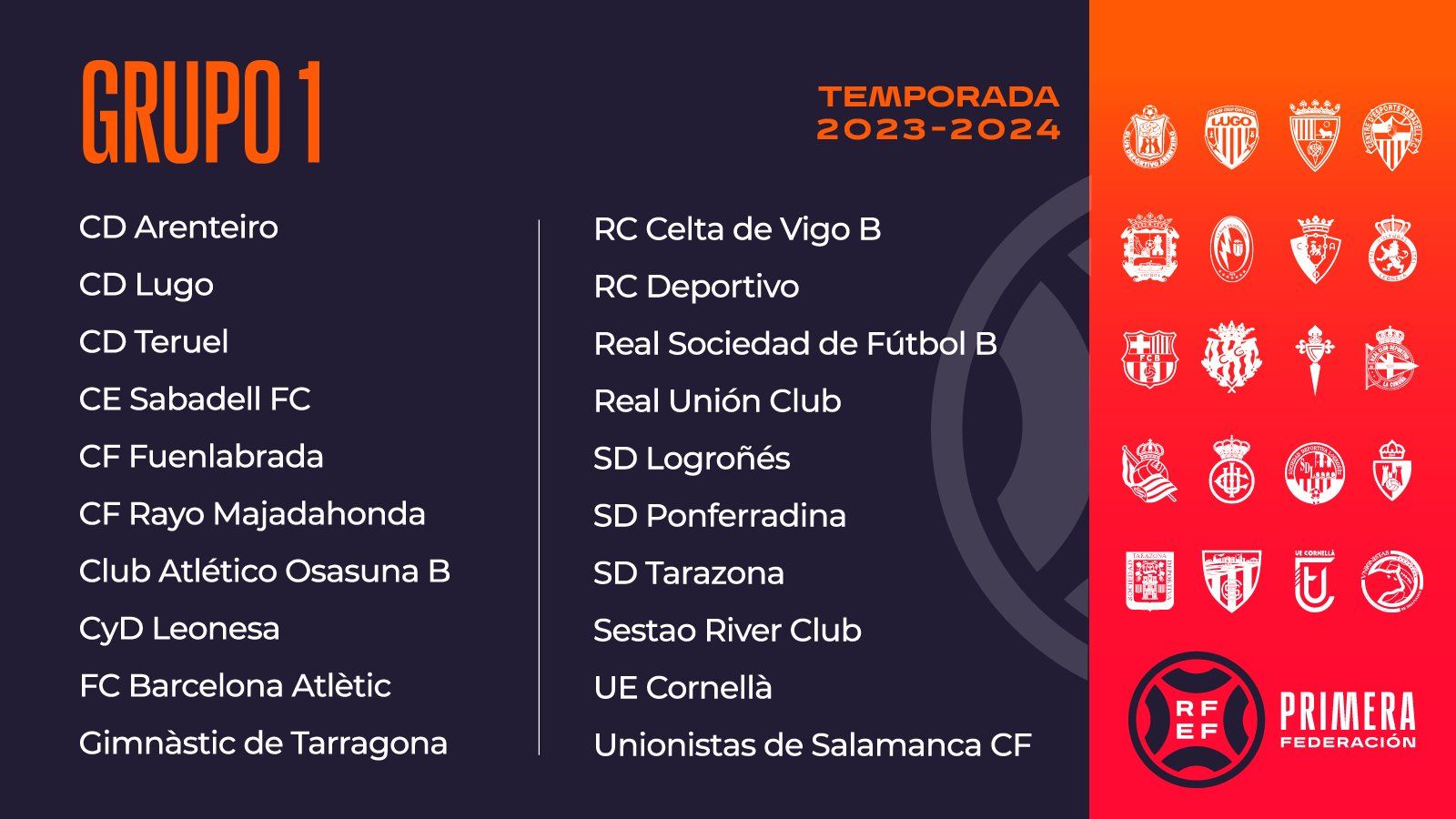 Grupos de Primera RFEF 1