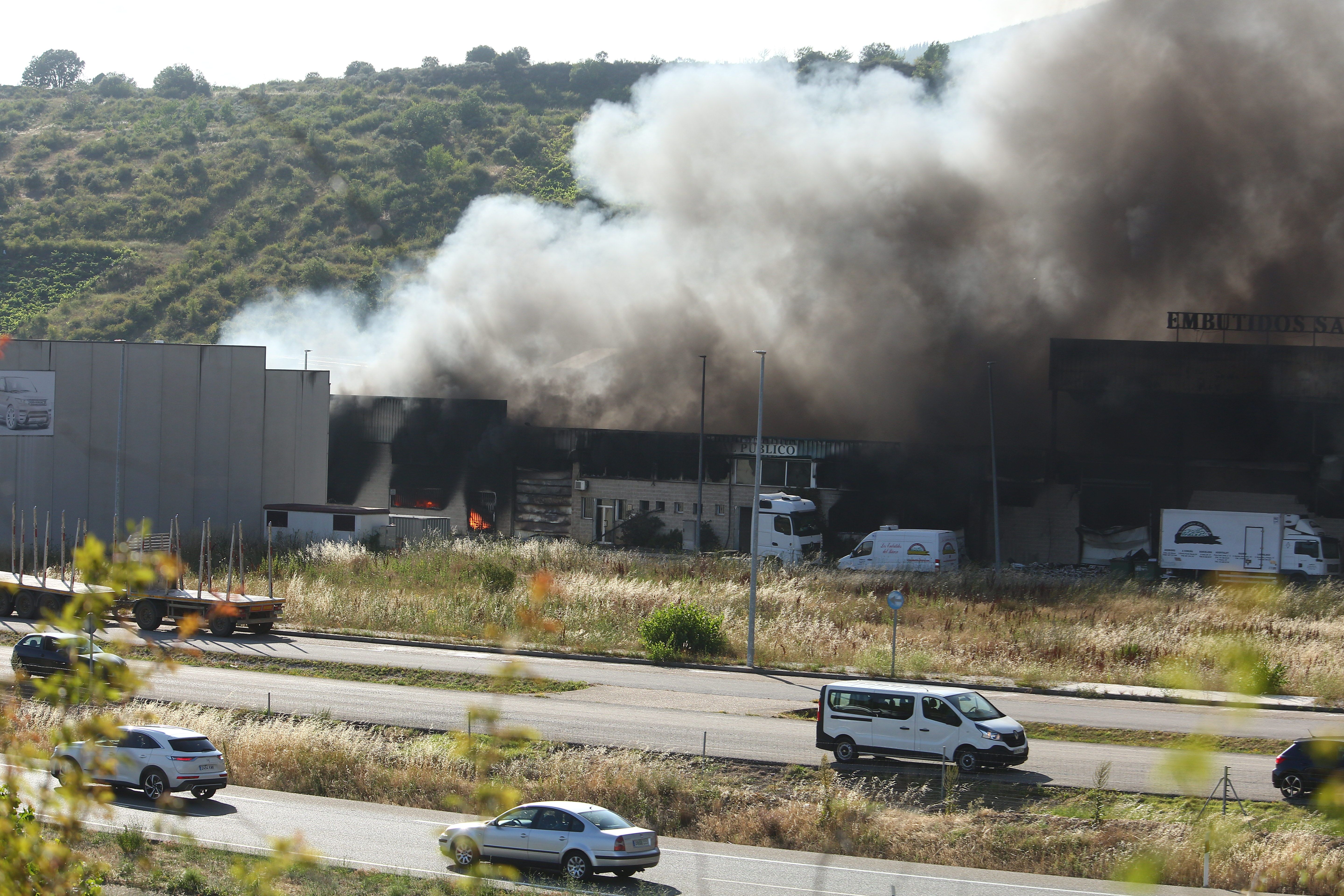 Incendio de la fábrica Embutidos San Cruz