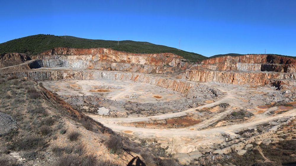 Cantera de la empresa Catisa, ubicada en el paraje ‘Peña del Rego’, en el Espacio Natural de Las Médulas.