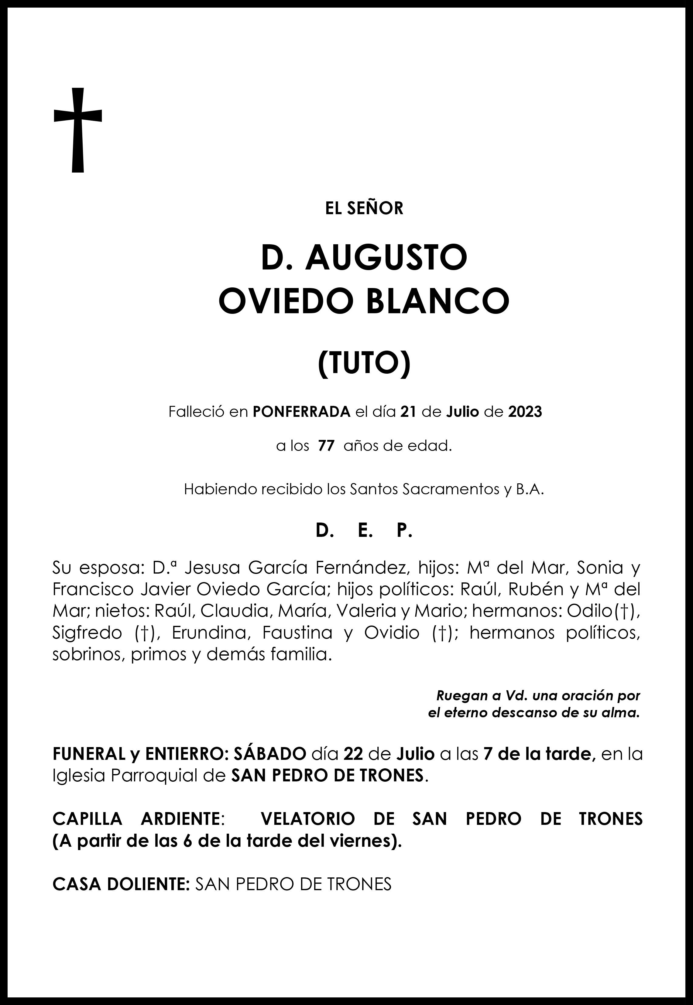 AUGUSTO OVIEDO BLANCO (TUTO)