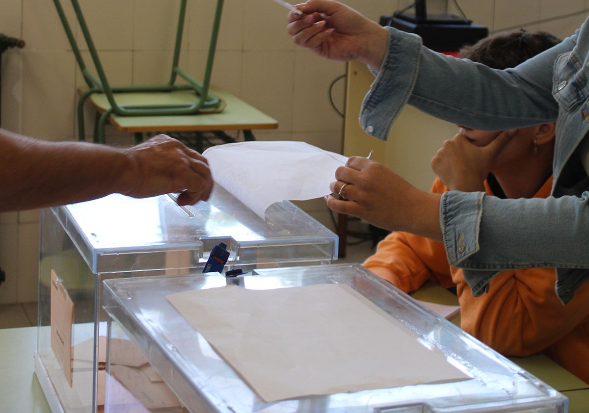 Votaciones en Ponferrada durante las elecciones del 23J