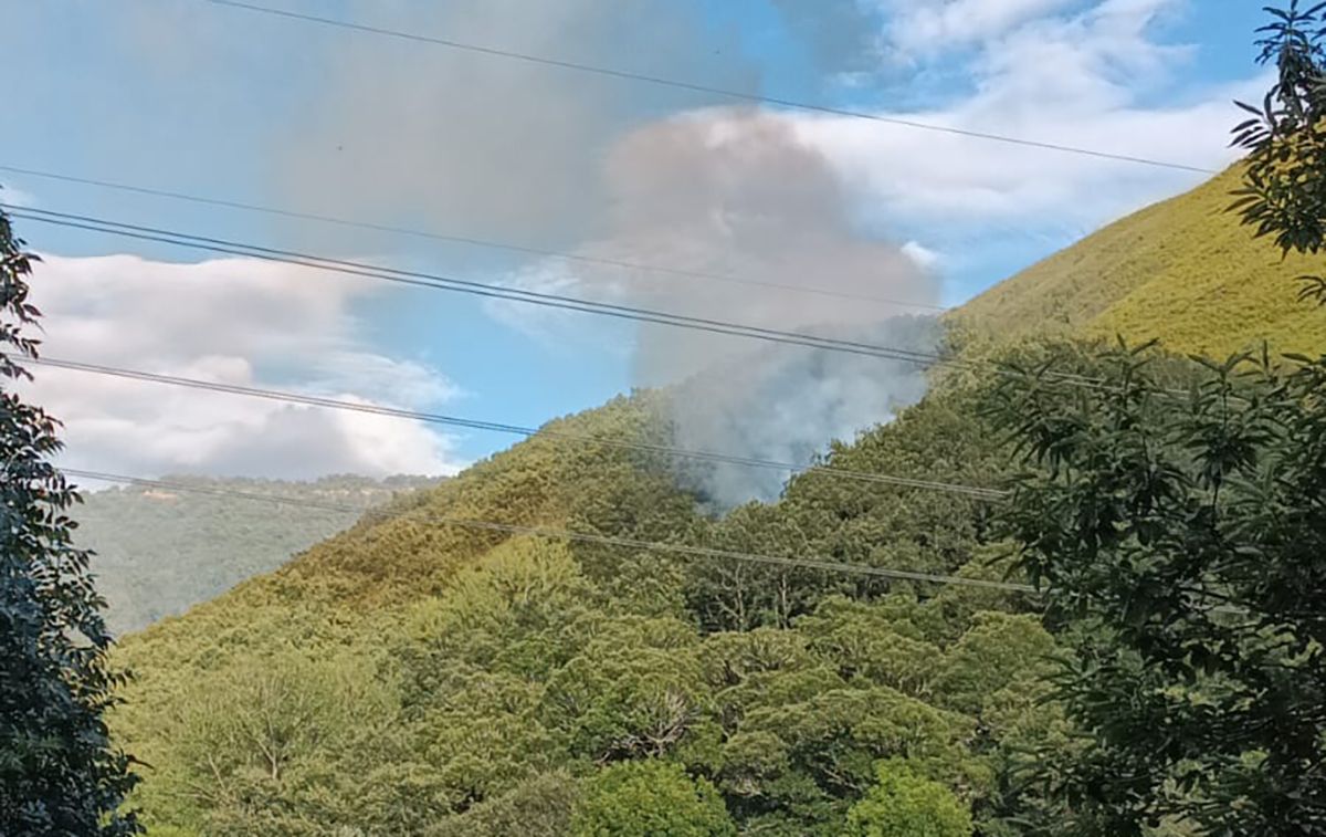 Imagen del incendio de Balboa