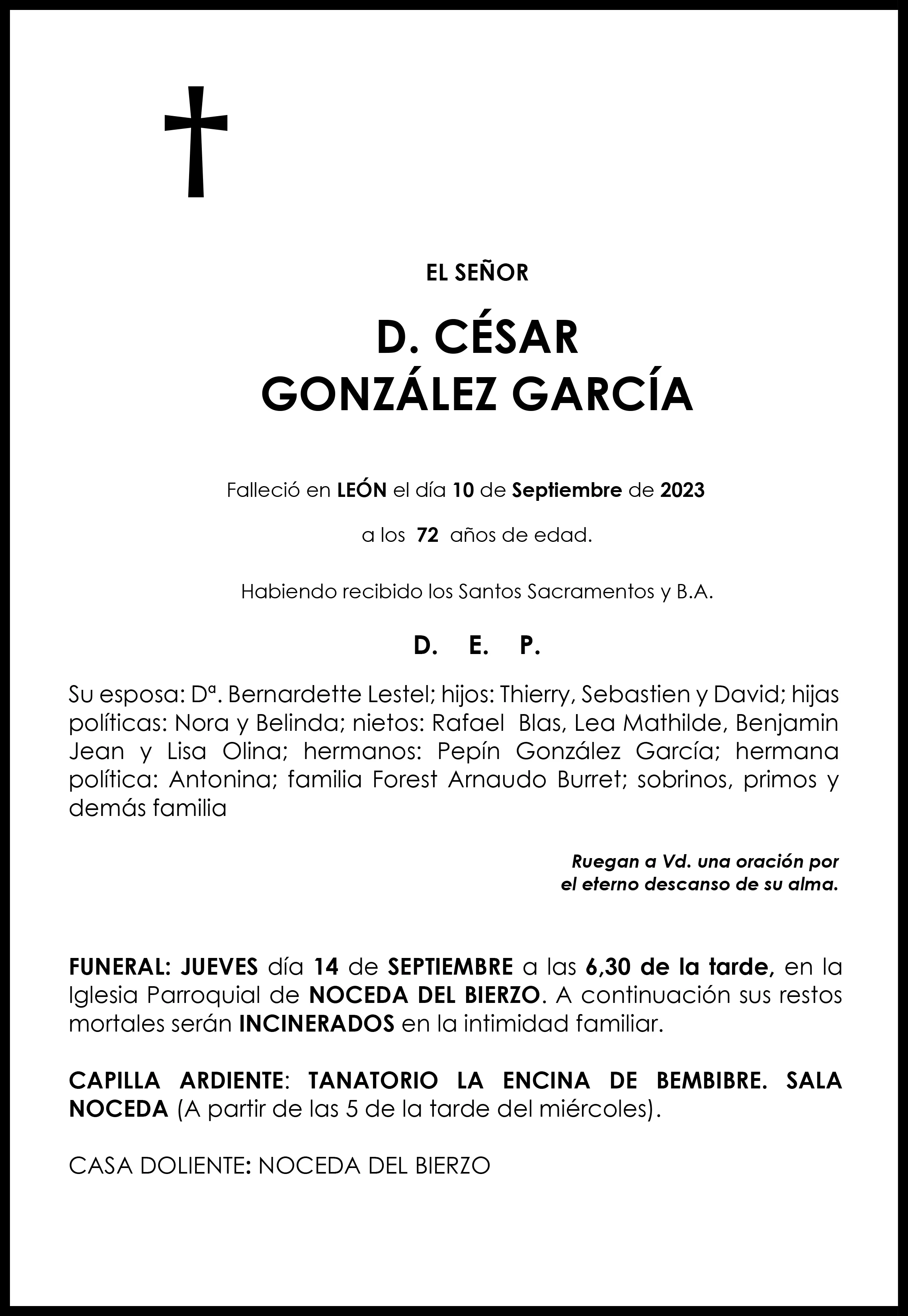 CESAR GONZALEZ GARCIA