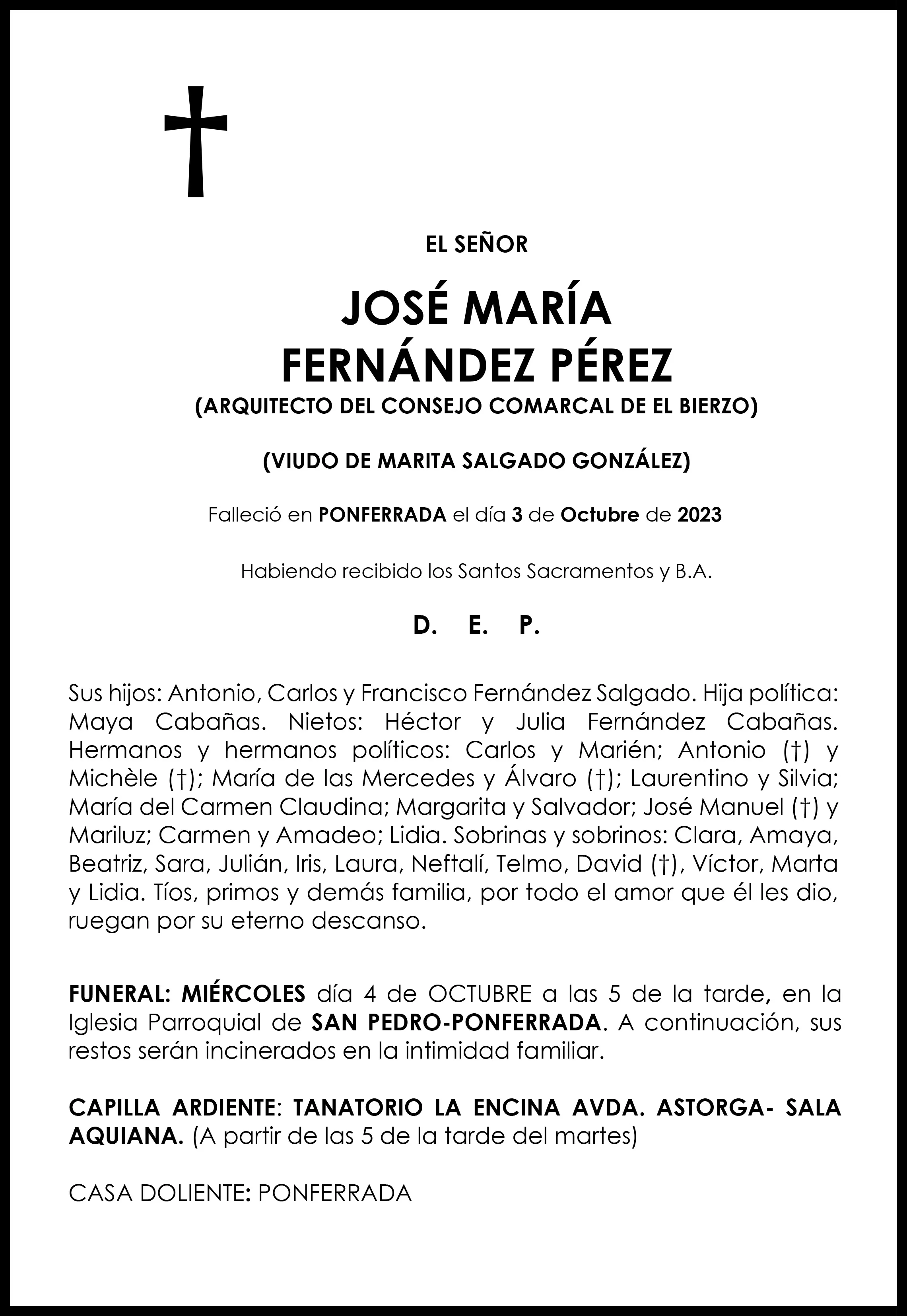 JOSÉ MARÍA FERNÁNDEZ PÉREZ