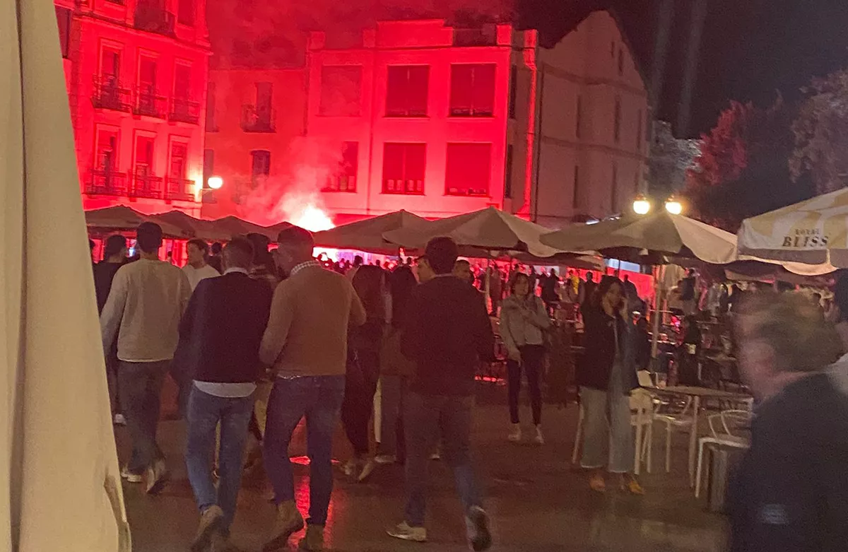 Aficionados del Deportivo antes del encuentro frente a la Ponferradina.