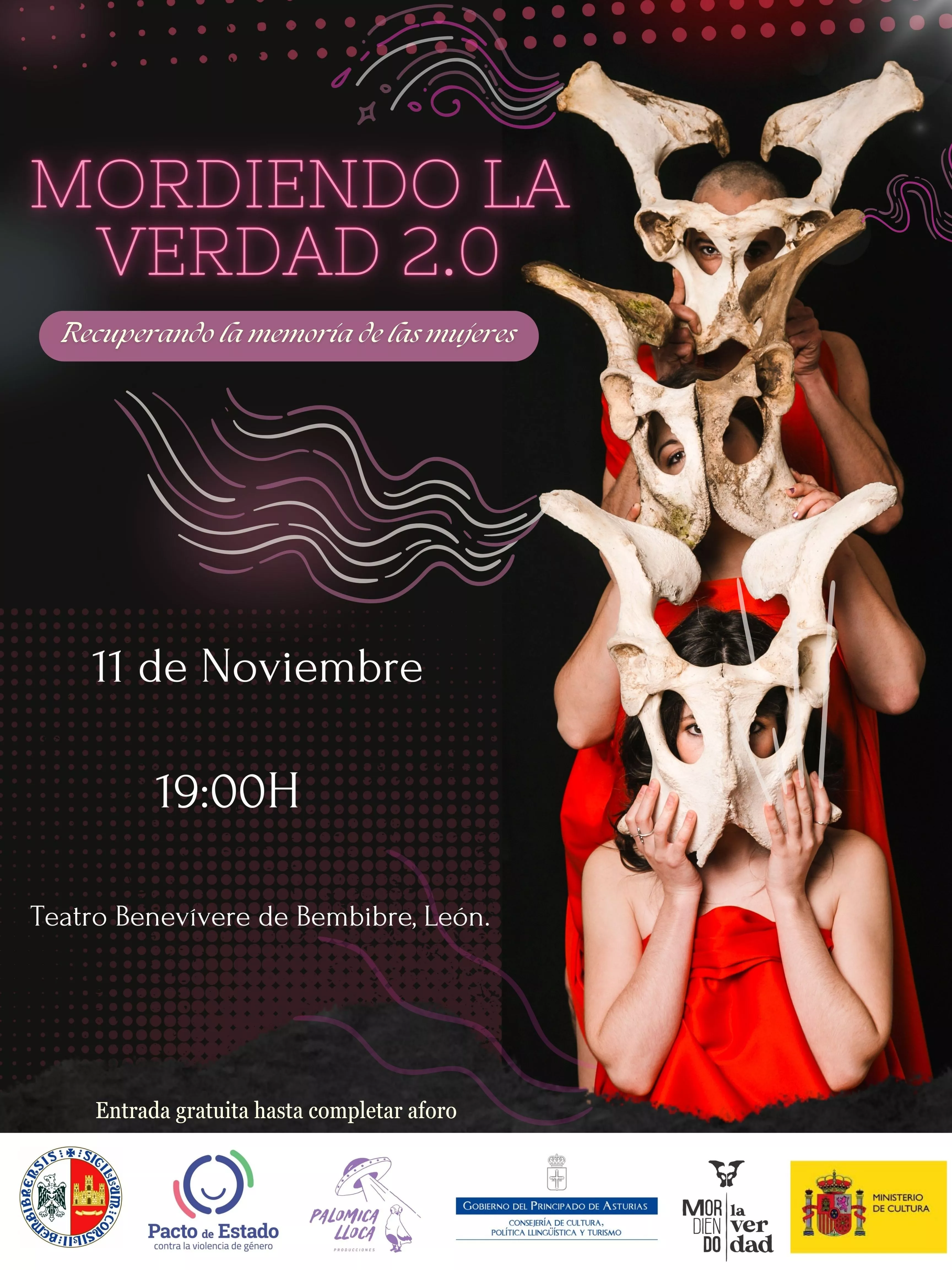 Cartel 'Mordiendo la verdad'