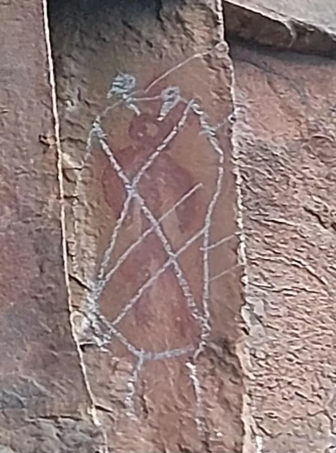 Vandalismo sobre las pinturas rupestres de Peña Piñera.