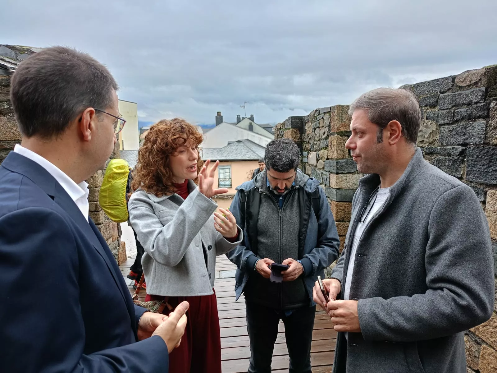 Rodaje en el Castillo de Ponferrada de la serie documental de RTVE "Los pilares del tiempo"