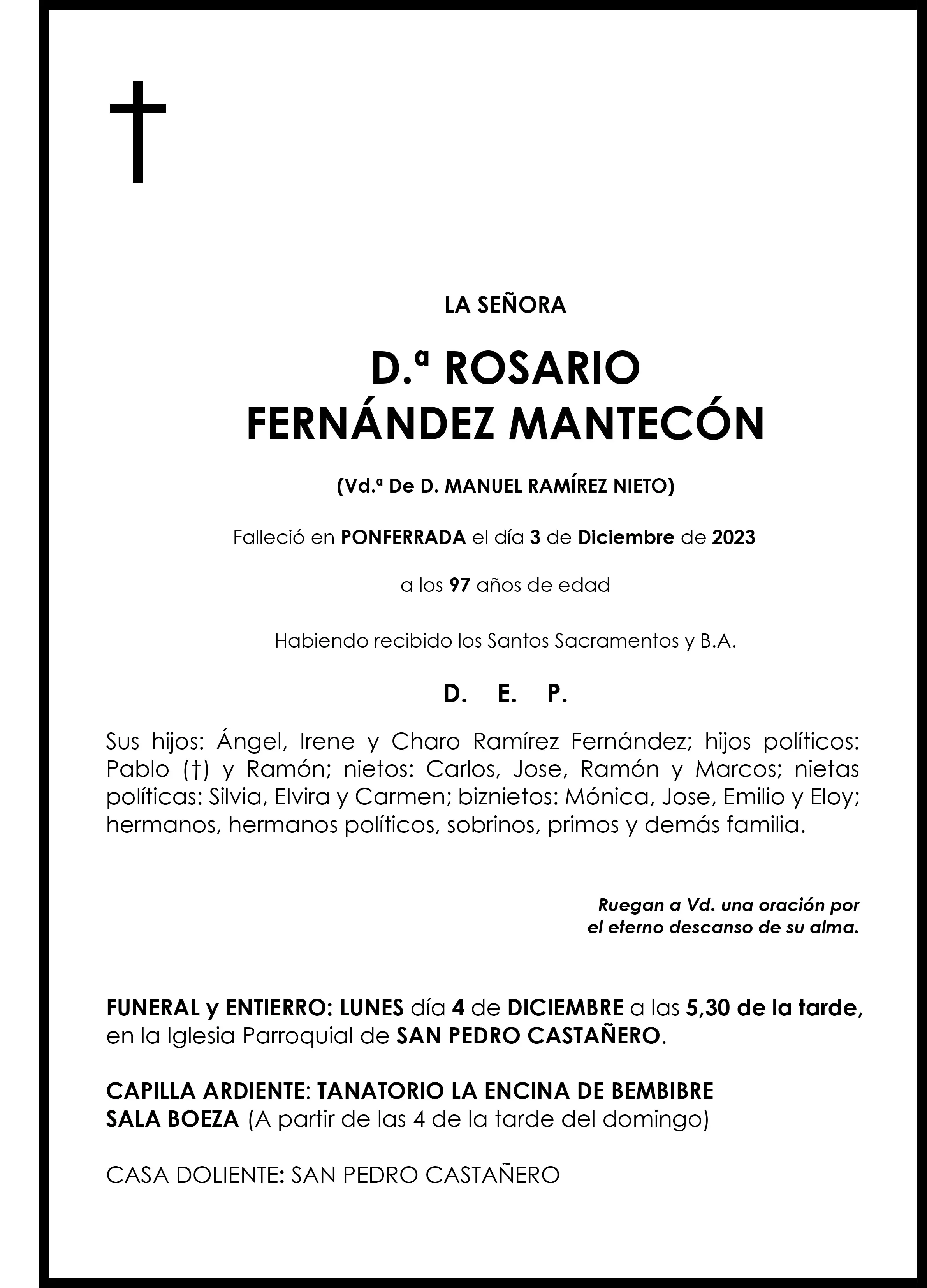 ROSARIO FERNANDEZ MANTECON