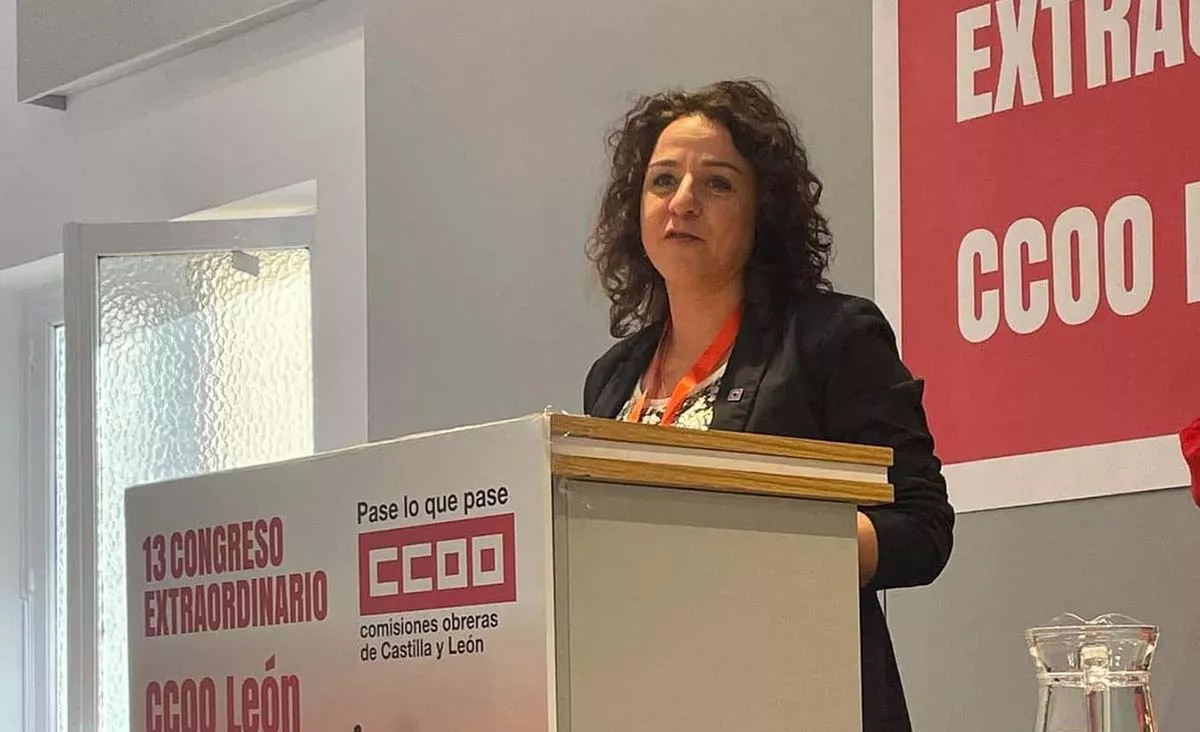 Elena Blasco, primera mujer elegida secretaria general de CCOO en león