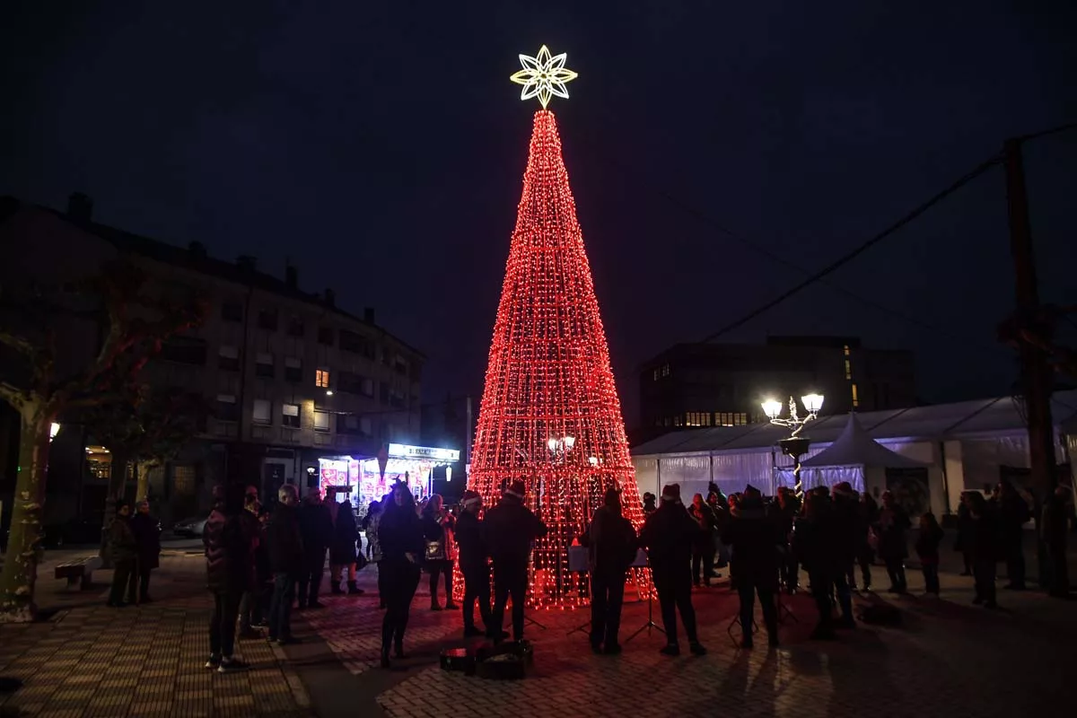 Encendido de las luces de Navidad de Bembibre 