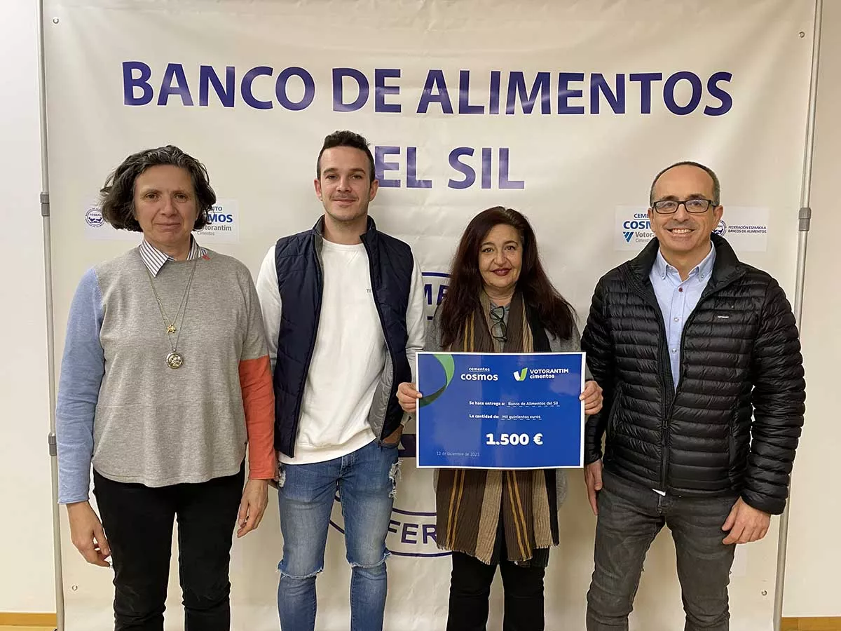 Votorantim Cimentos y sus trabajadores donan 3.000 euros a los bancos de alimentos de Toral de los Vados y Sil Ponferrada