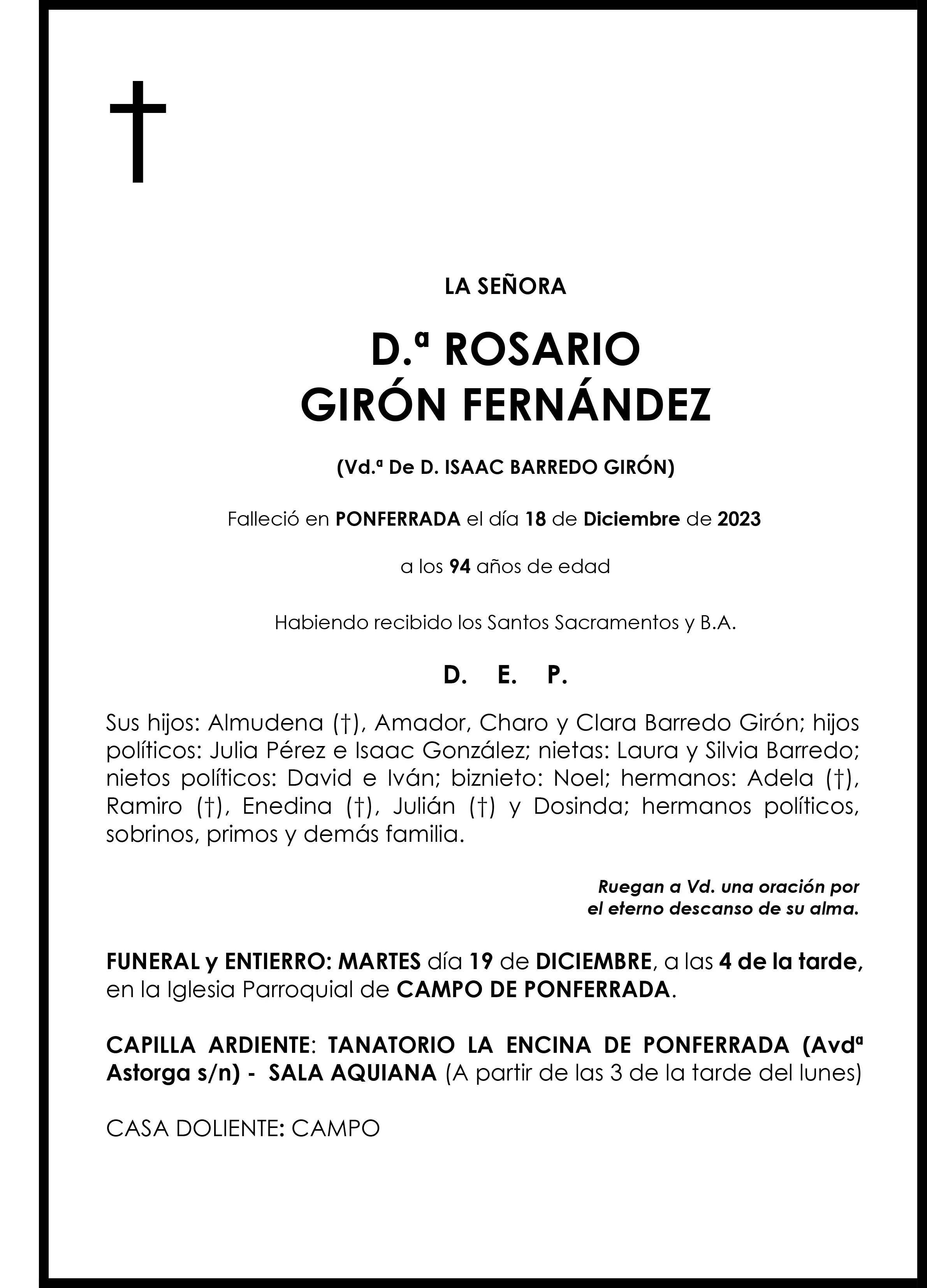 ROSARIO GIRON FERNANDEZ