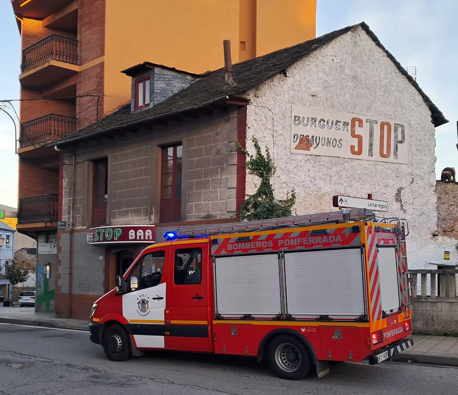 Incendio en una casa de Toreno (1)