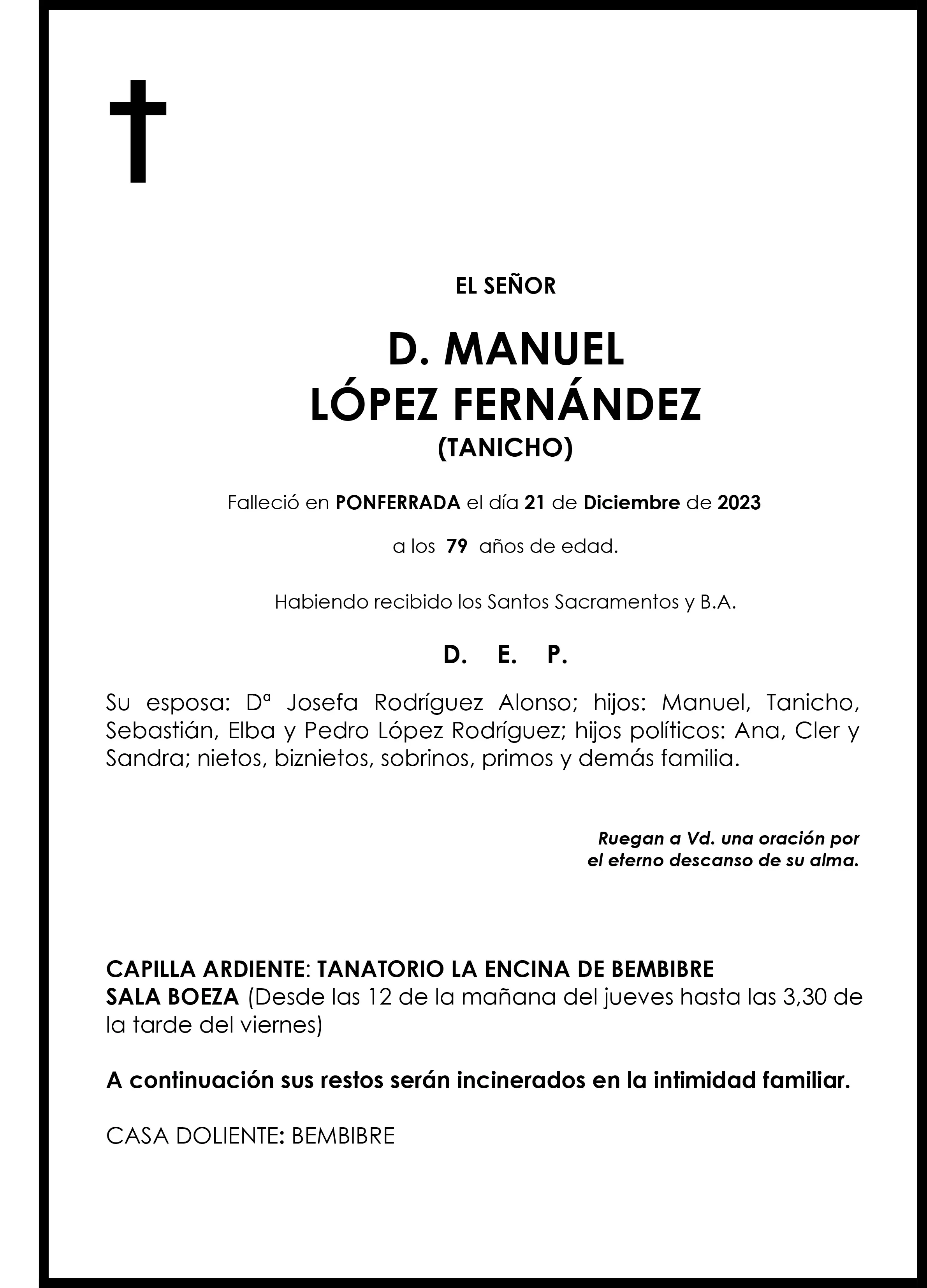 MANUEL LOPEZ FERNANDEZ