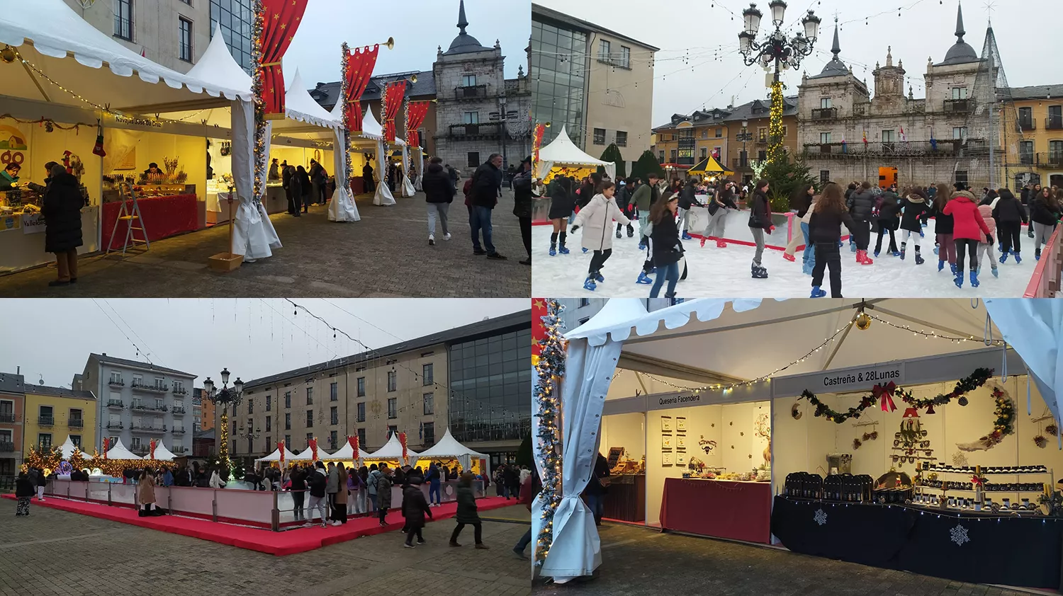 Inauguración de la pista de hielo y del Mercadillo Navideño