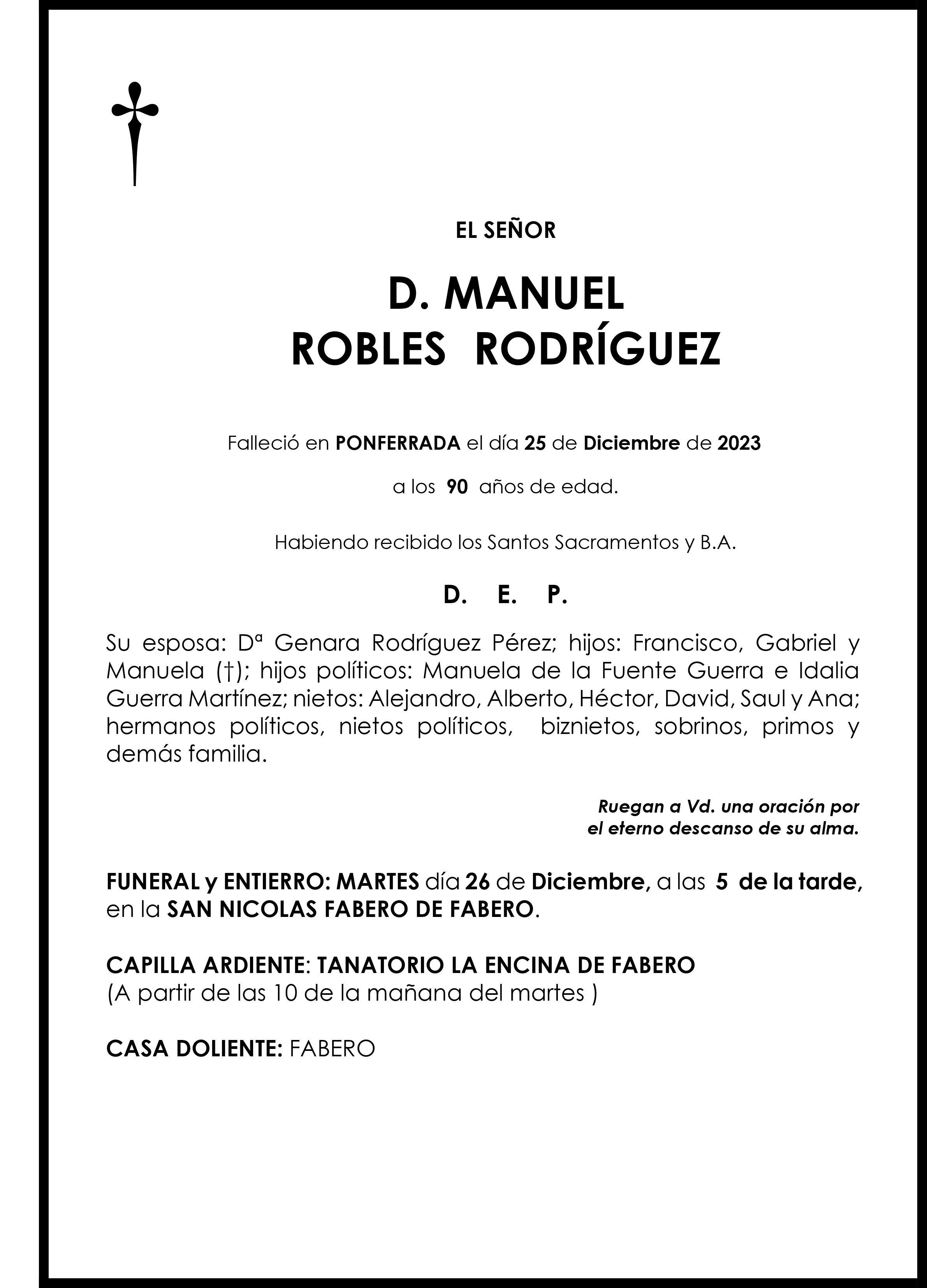 MANUEL ROBLES RODRIGUEZ