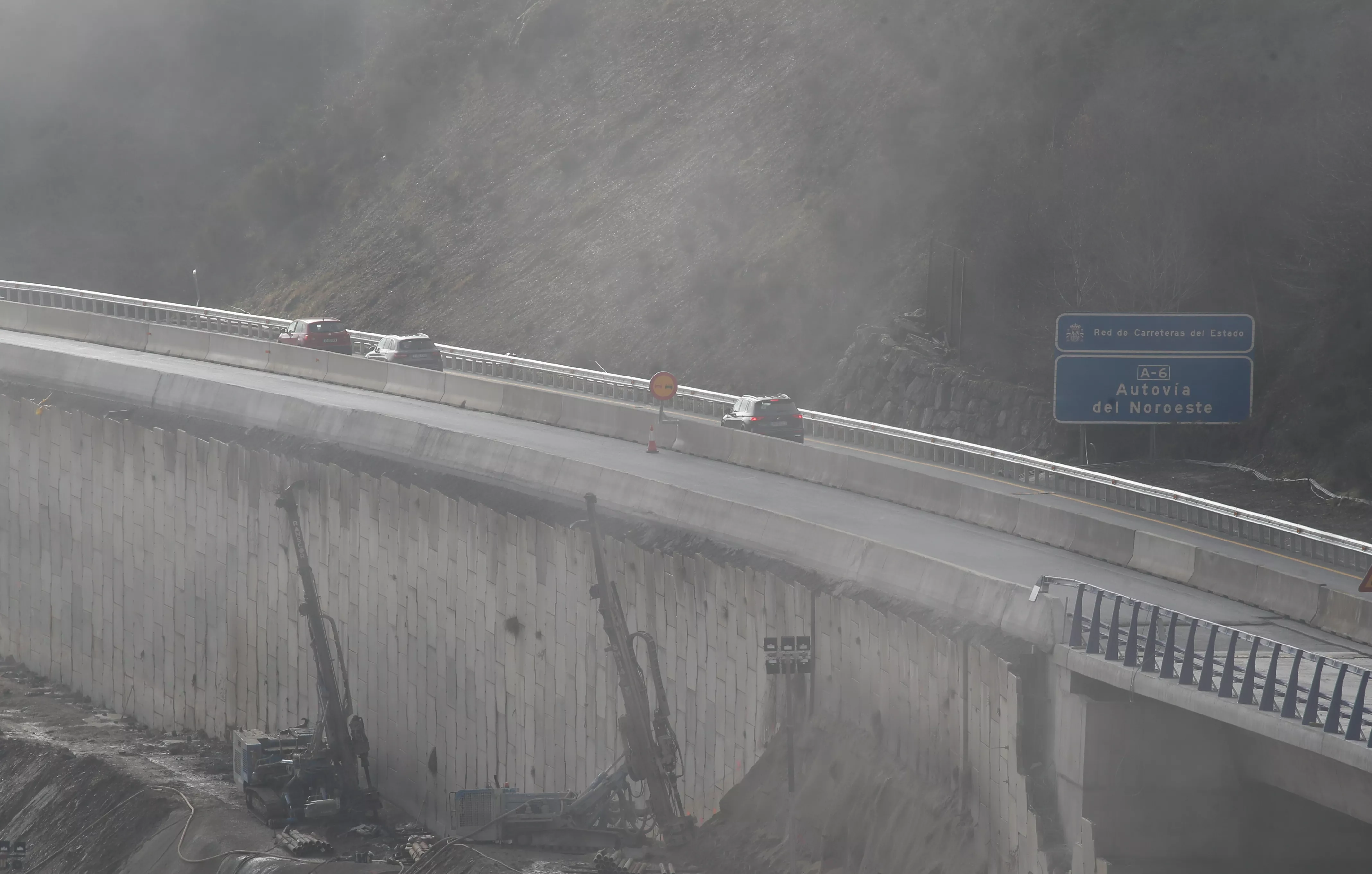 Viaducto de la A6 en sentido Madrid