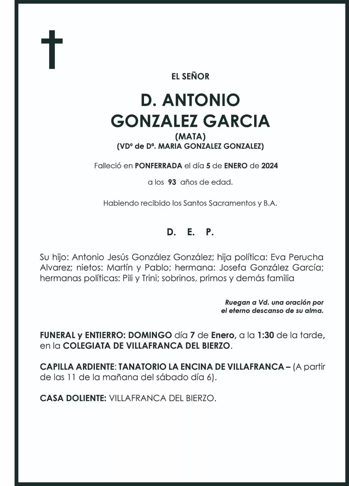 ANTONIO GONZALEZ GARCIA