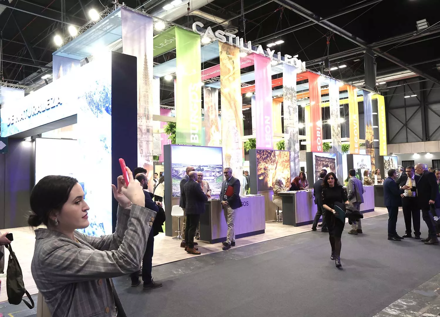 Stand de Castilla y León en la Feria Internacional de Turismo FITUR 2024.