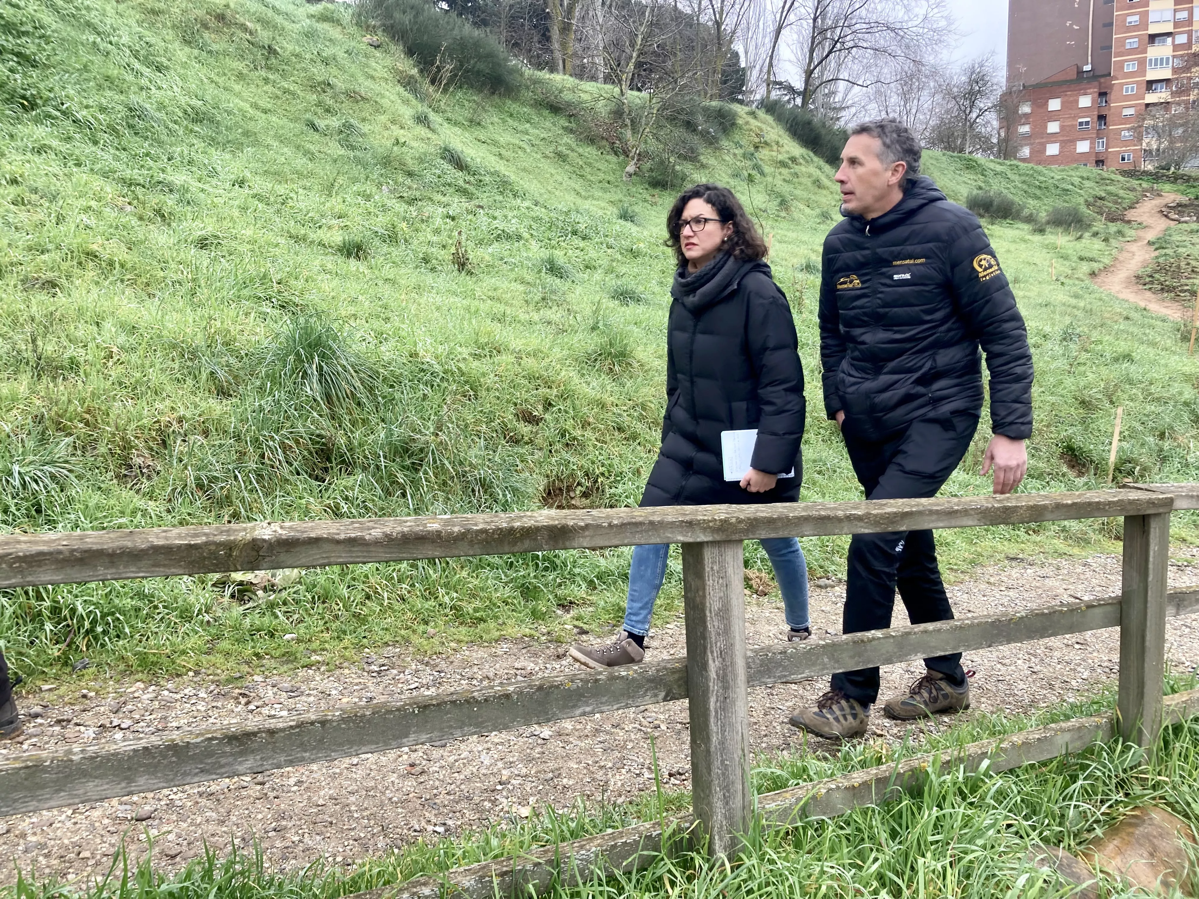 Visita a las obras en el Parque del Plantío de Ponferrada (1)