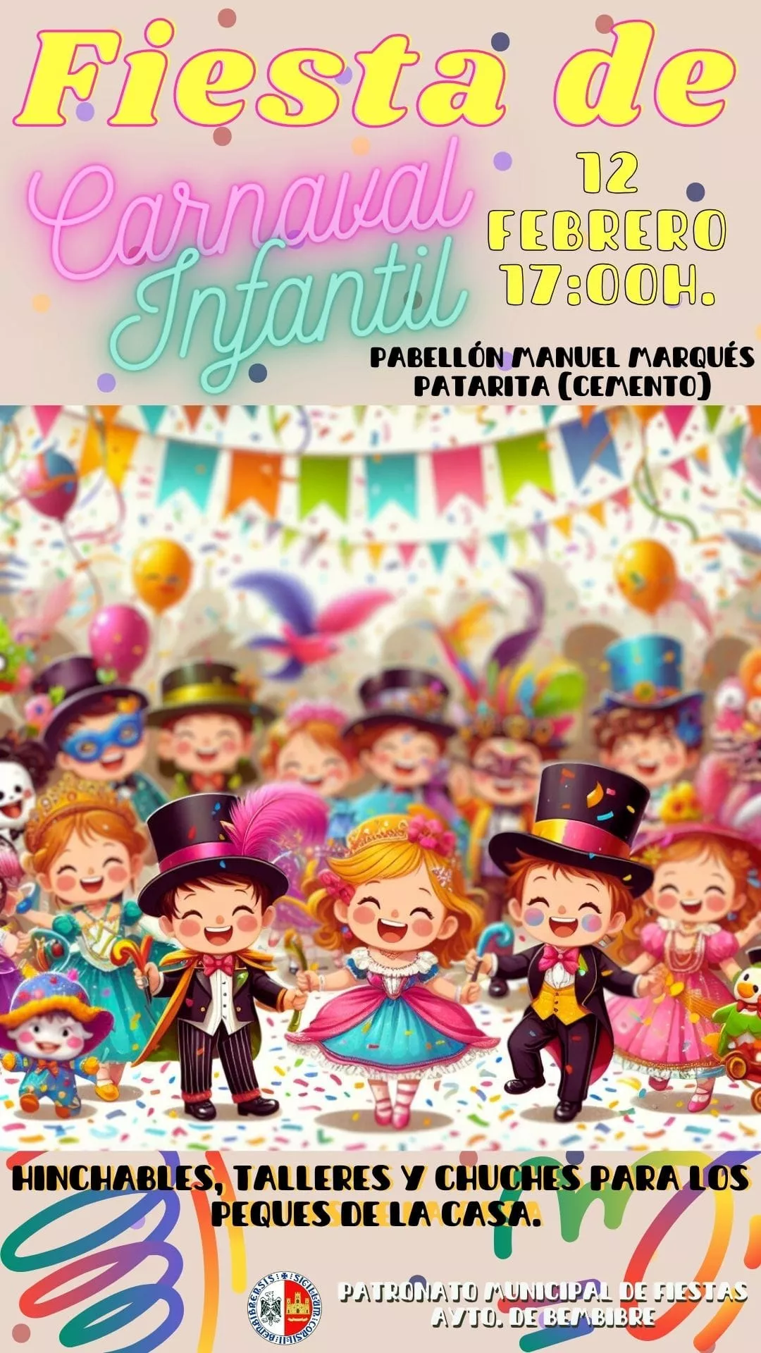 Cartel Carnaval infantil de Bembibre