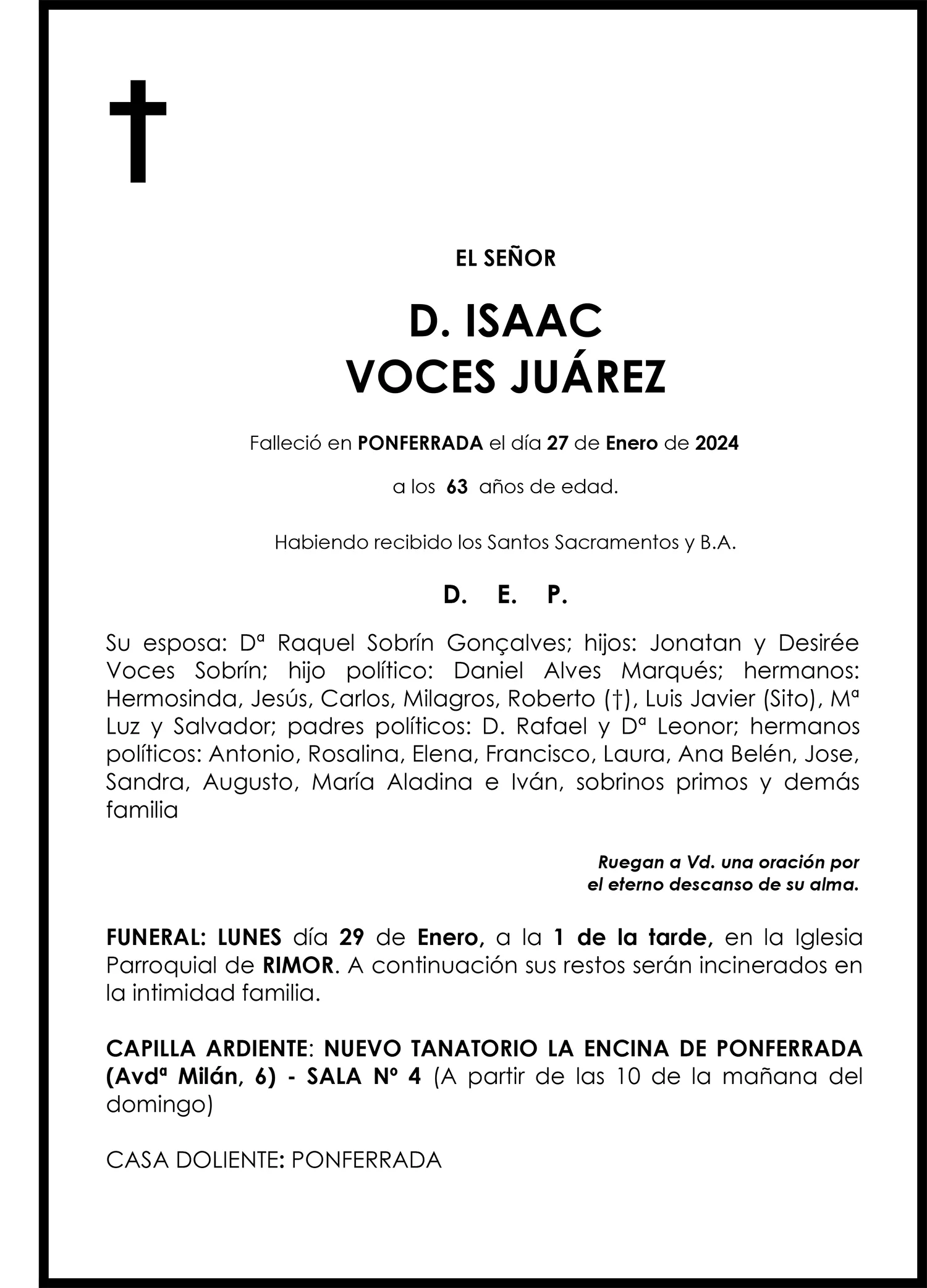 ISAAC VOCES JUAREZ