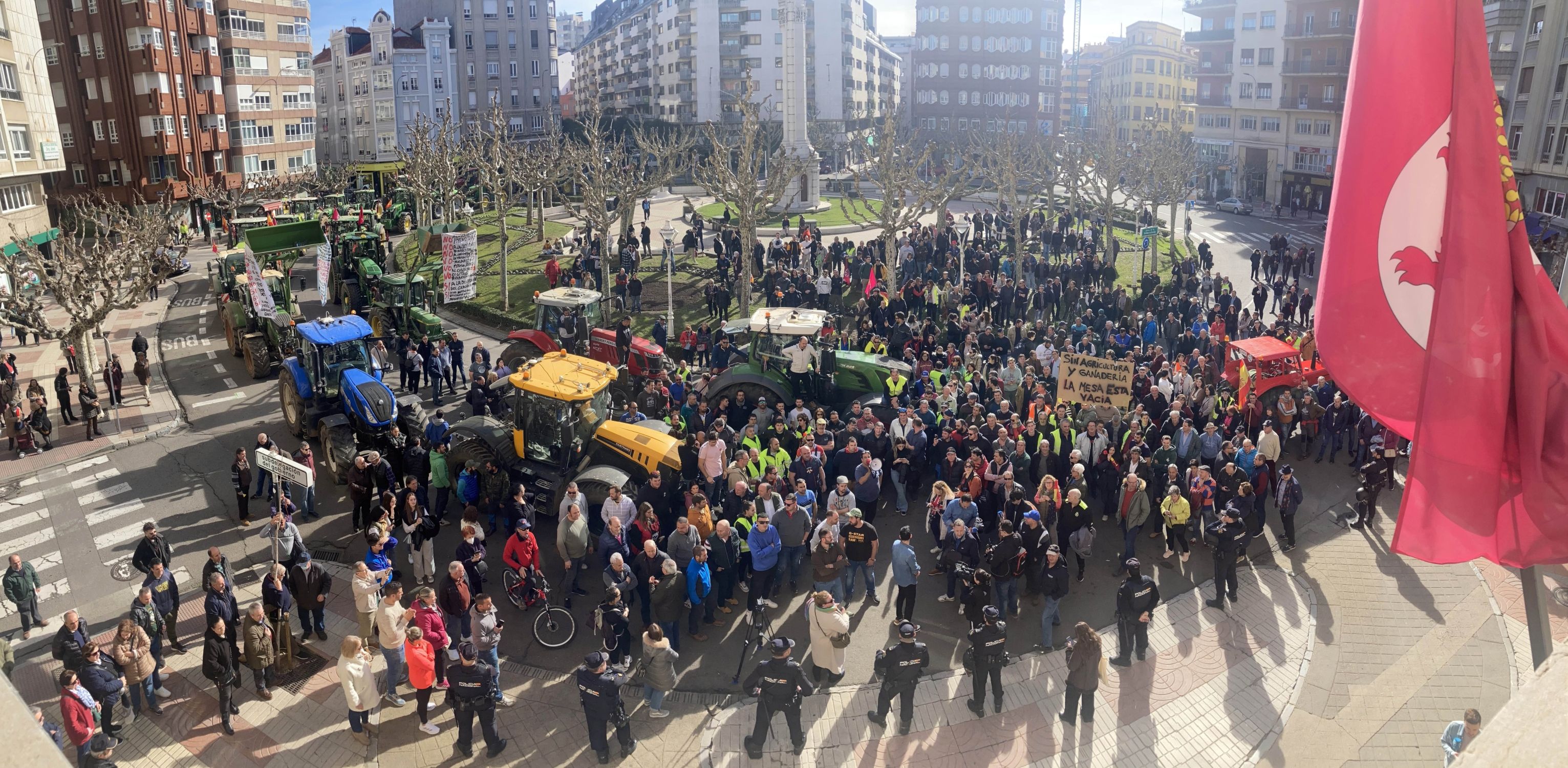 Tractorada en León| Peio García / ICAL. 