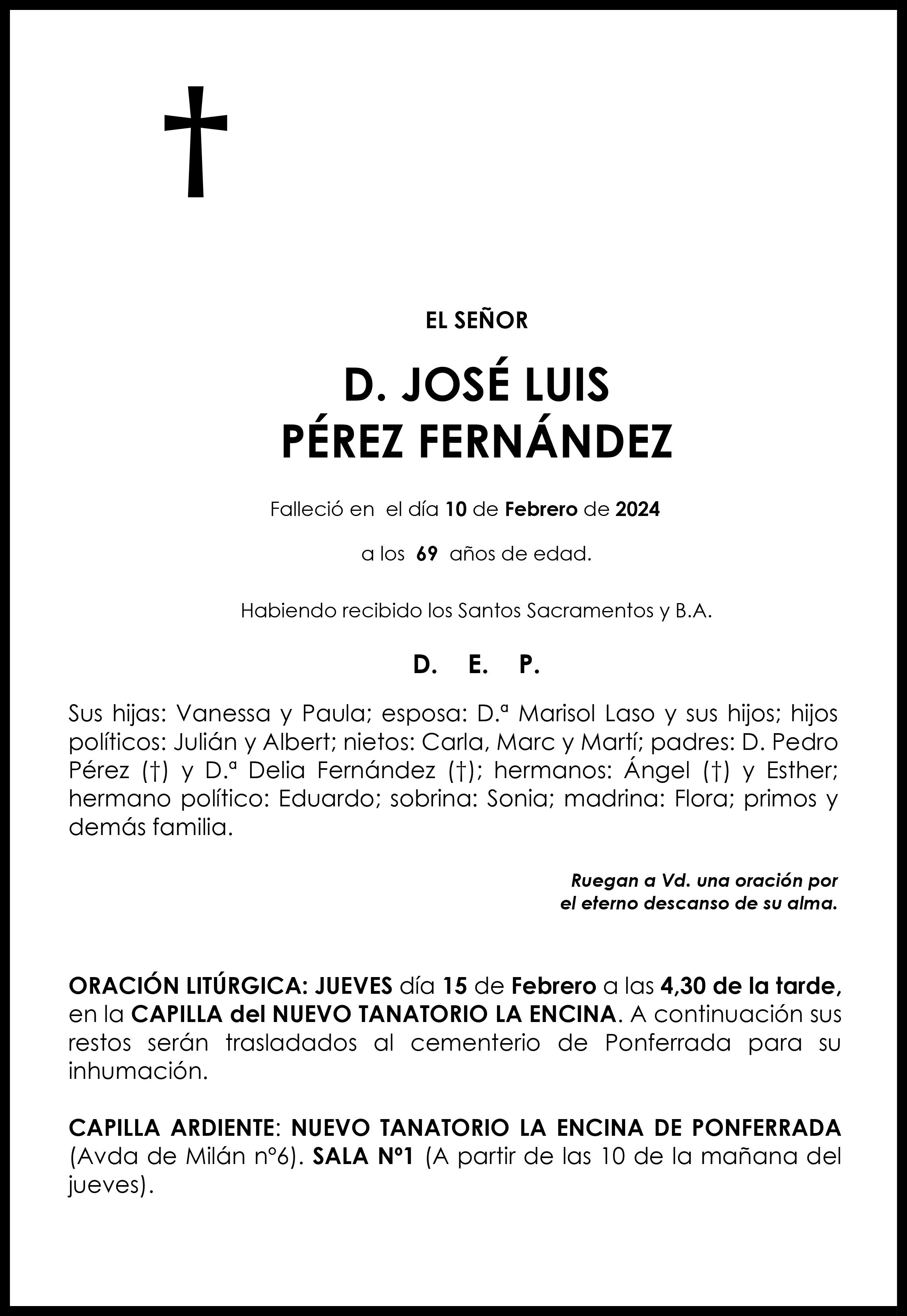 JOSE LUIS PEREZ FERNANDEZ