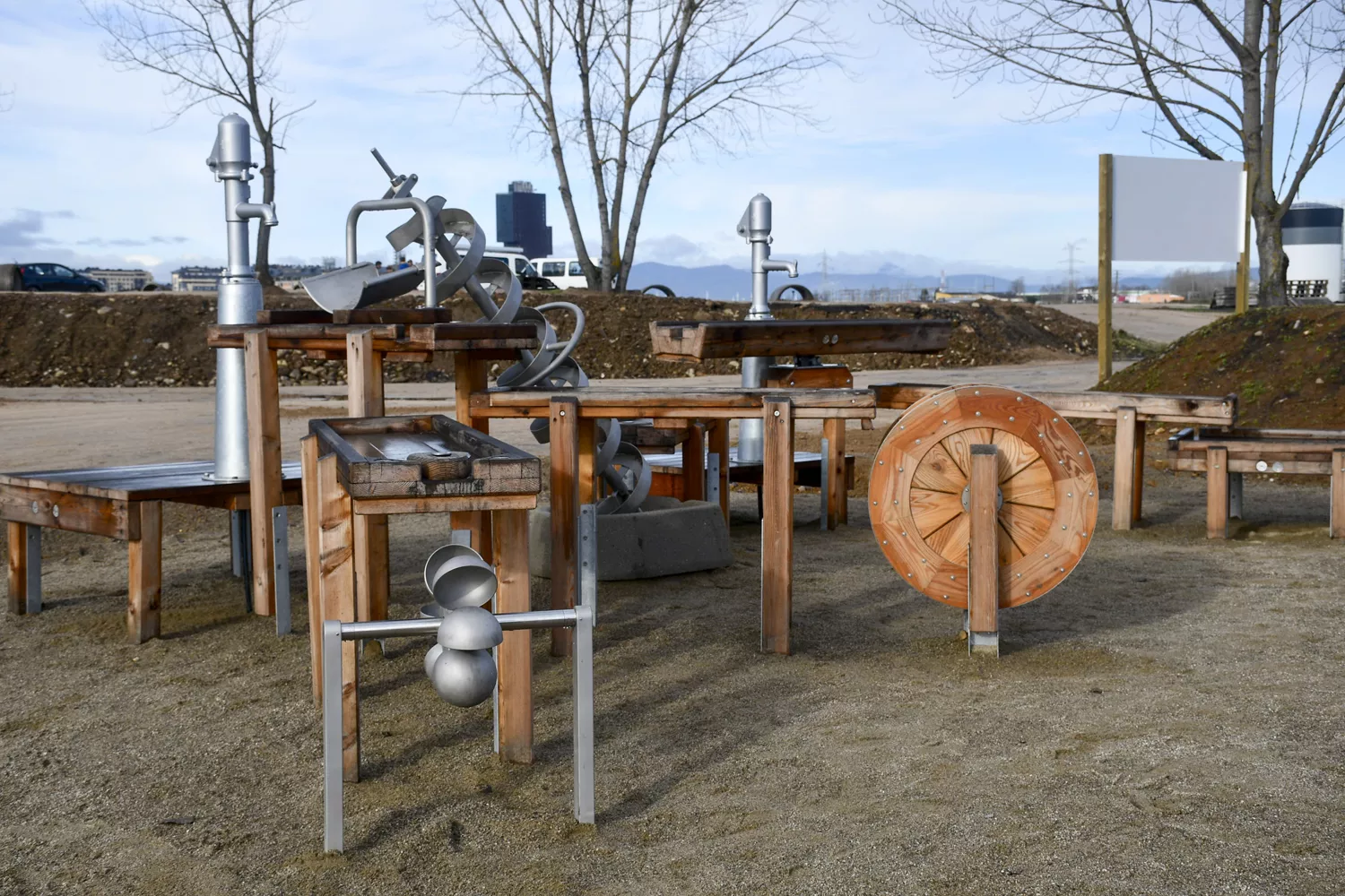 Zona de juegos de madera de Ponferrada