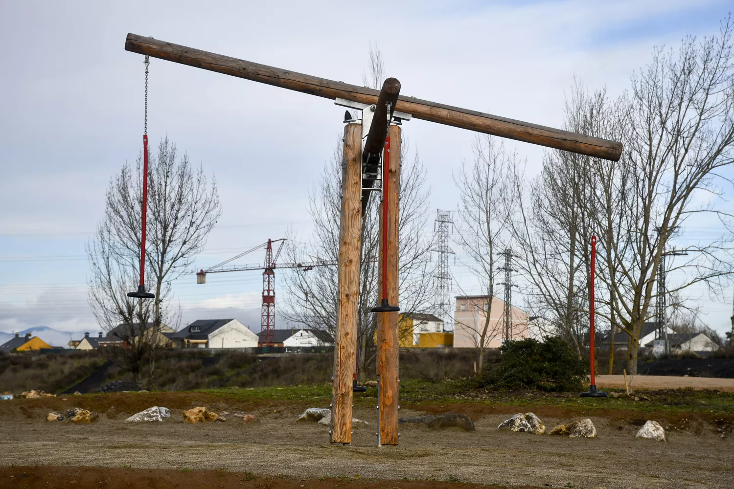 Zona de juegos de madera de Ponferrada