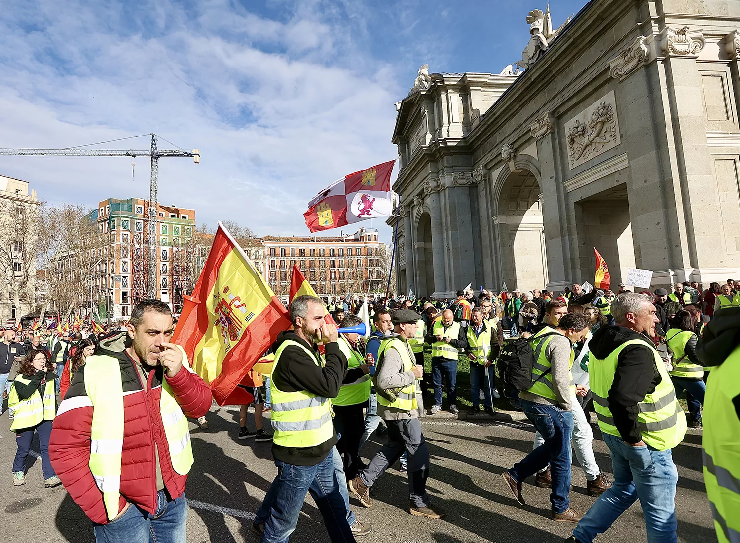 Tractorada en Madrid.