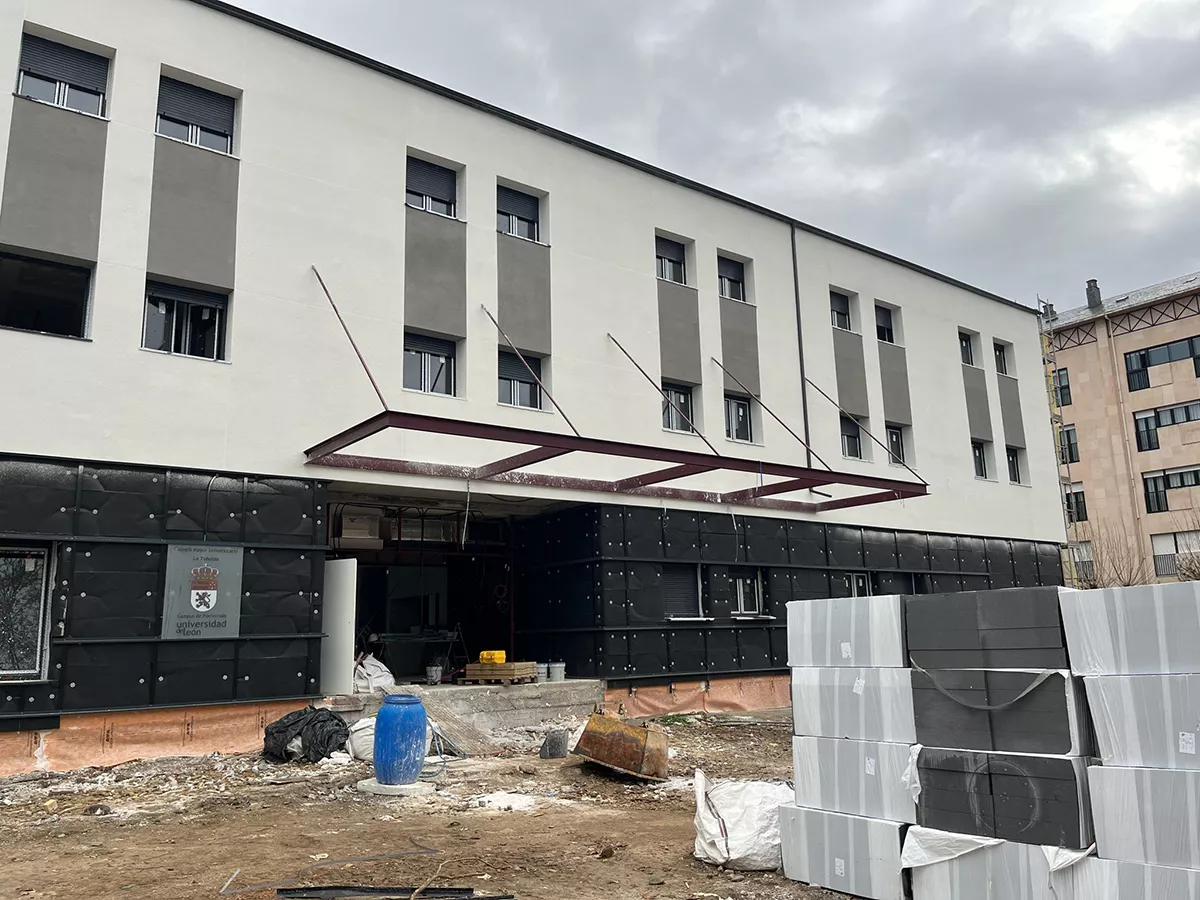 Avance de las obras en el futuro colegio mayor de Ponferrada (6)