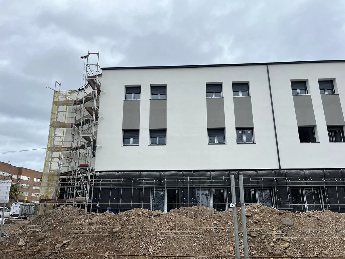 Avance de las obras en el futuro colegio mayor de Ponferrada (1)