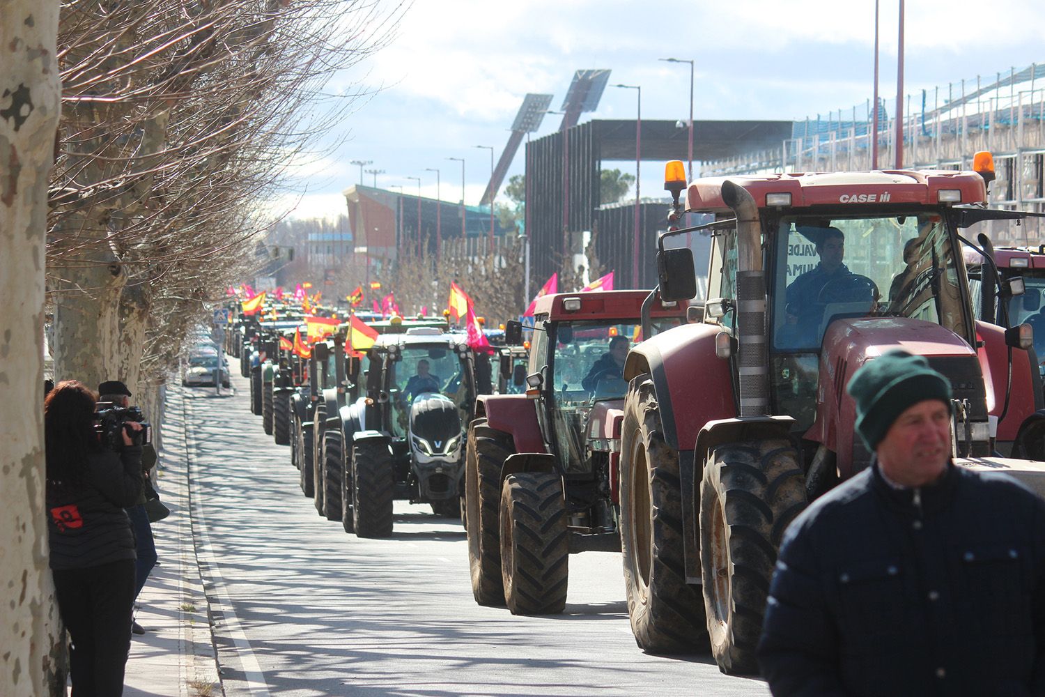 Tractorada convocada por las OPAS en León