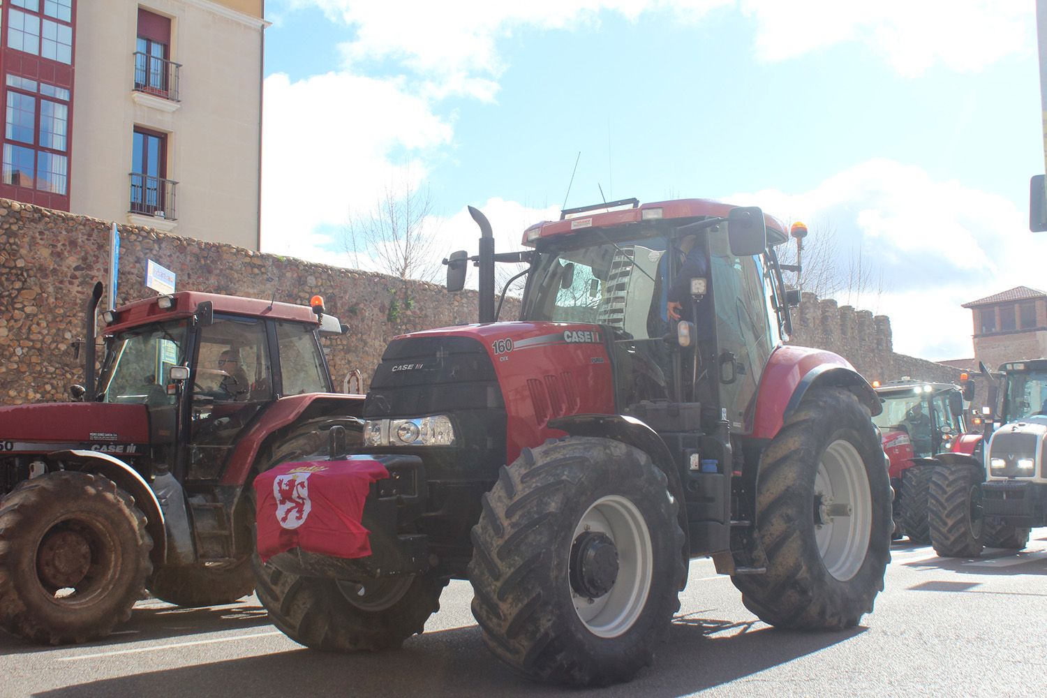 Tractorada convocada por las OPAS en León