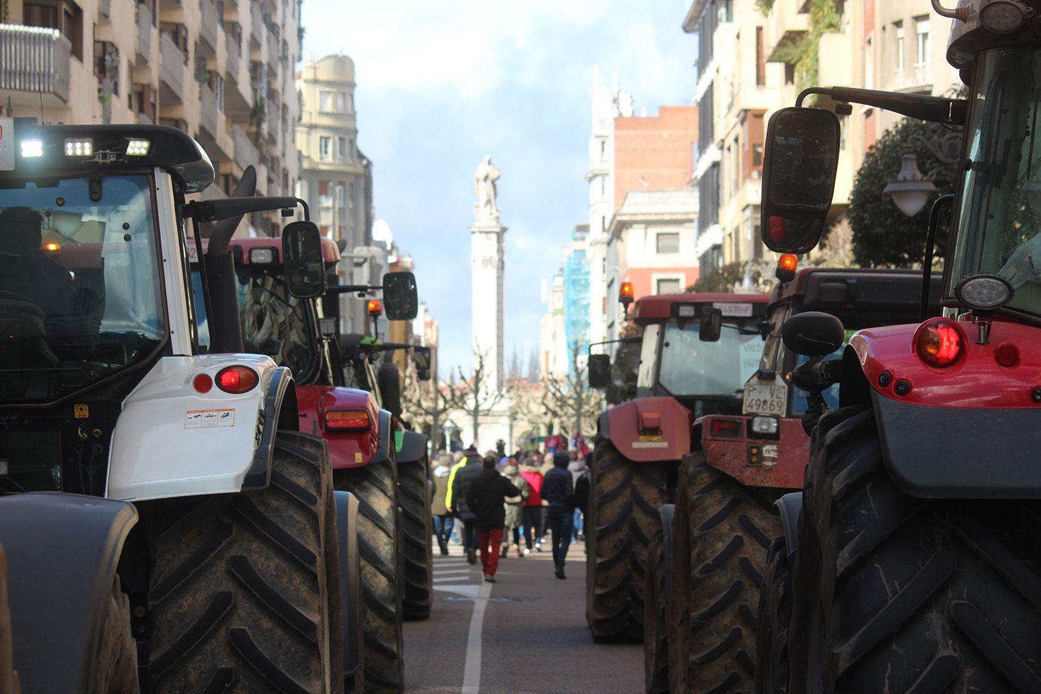 Tractorada convocada por las OPAS en León