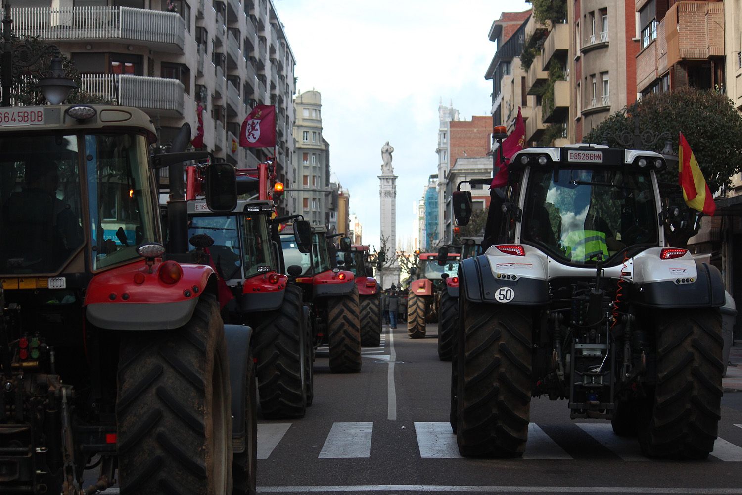 Tractorada convocada por las OPAS en León