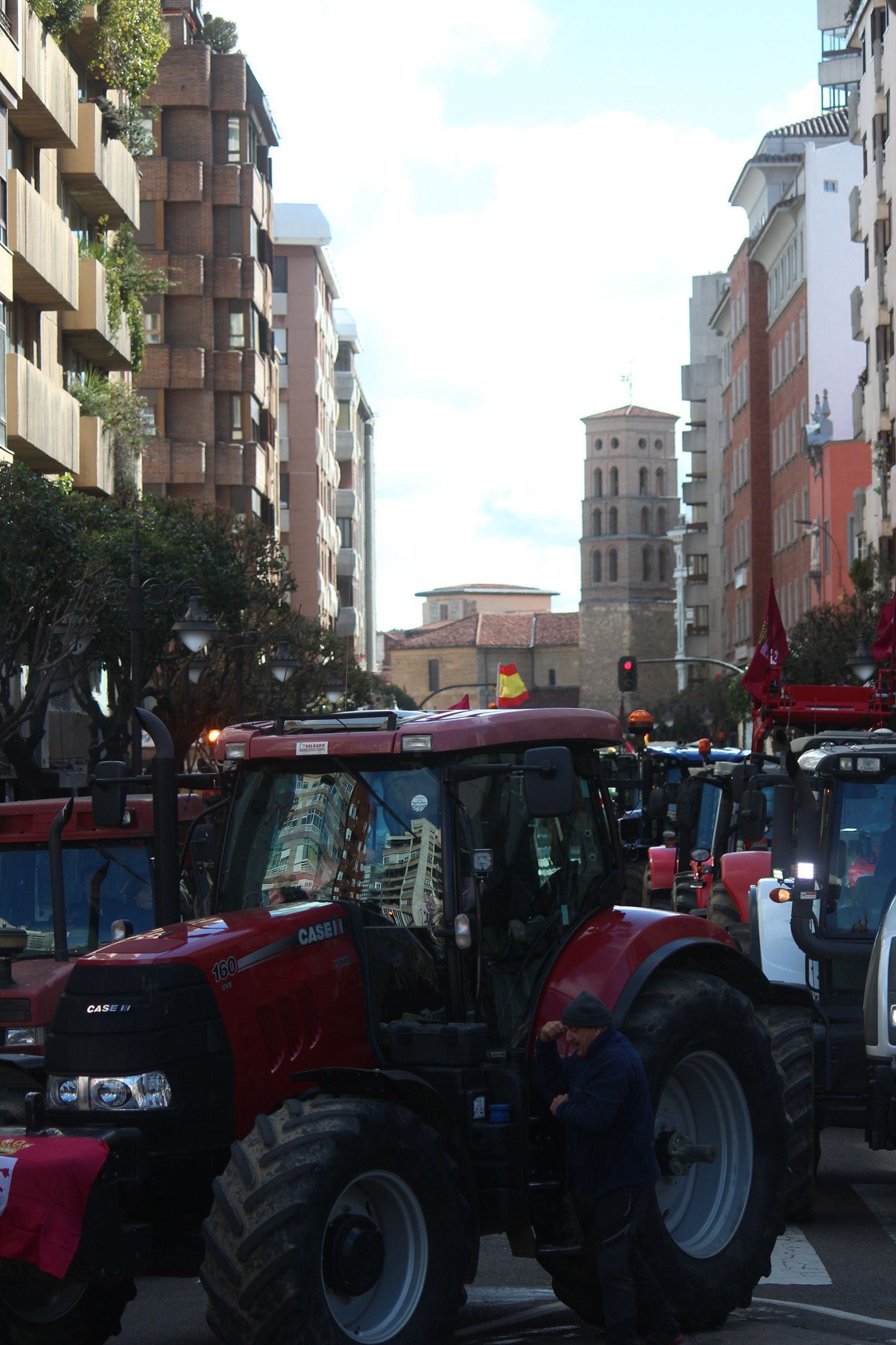 Tractorada convocada por las OPAS en León