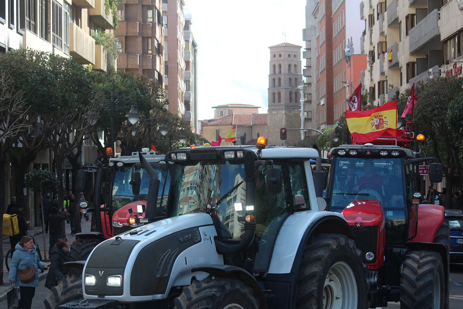 Tractorada convocada por las OPAS en León