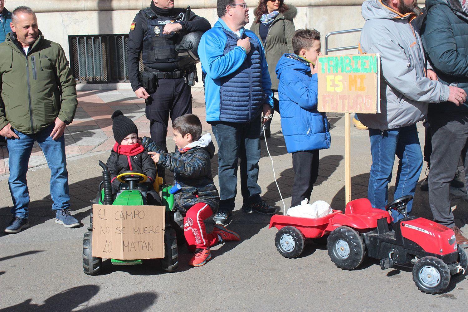 Tractorada convocada por las OPAS en León