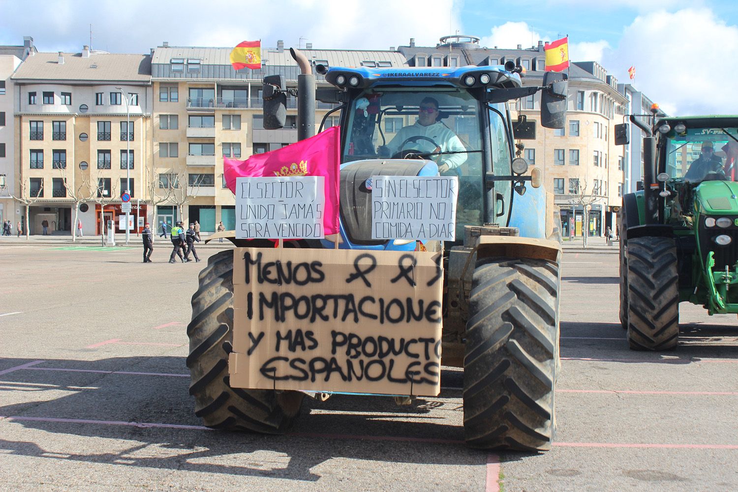 Tractorada convocada por las OPAS en León