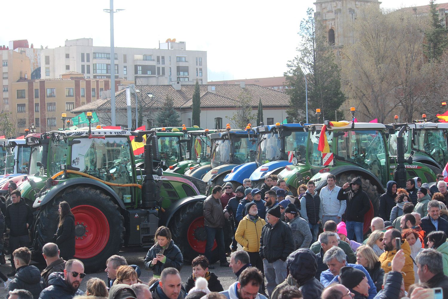 Tractorada convocada por las OPAS en León