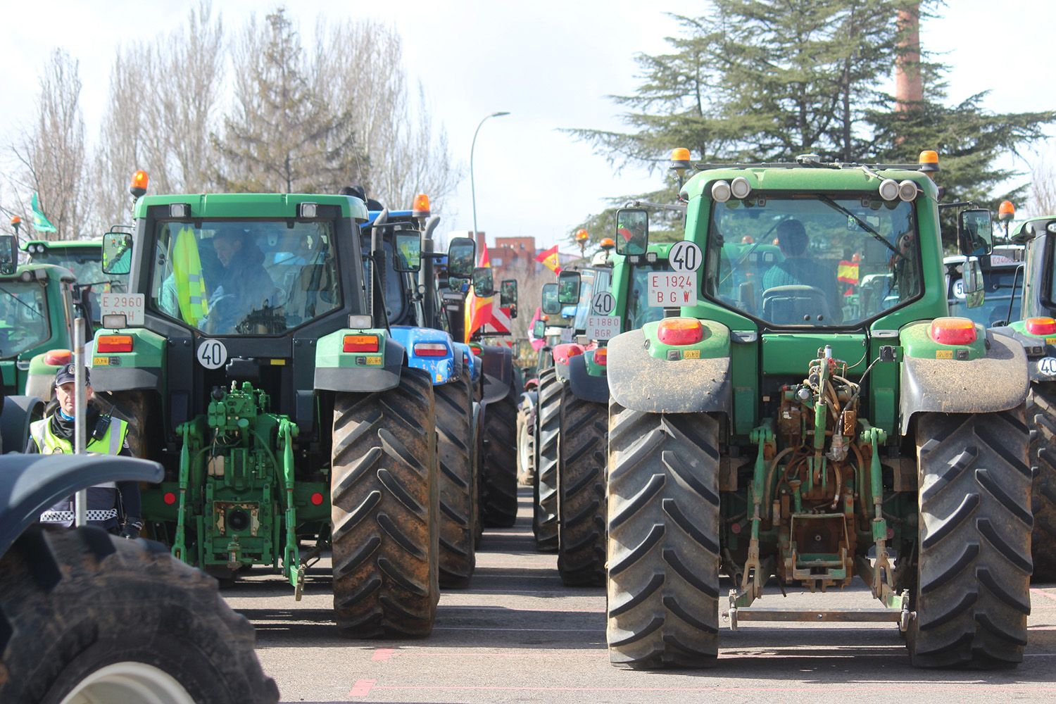 Tractorada convocada por las OPAS en León