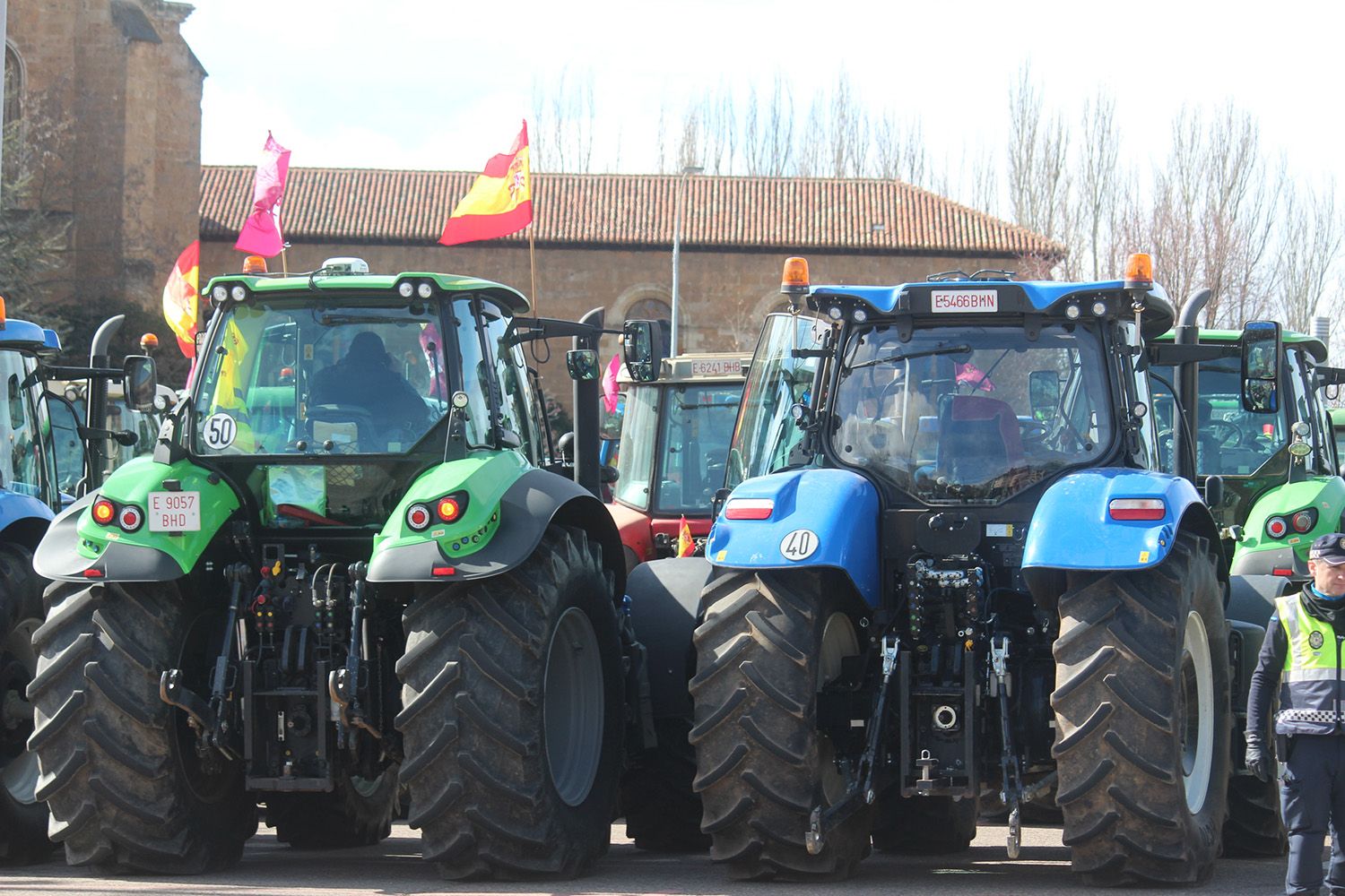 Tractorada convocada por las OPAS en León