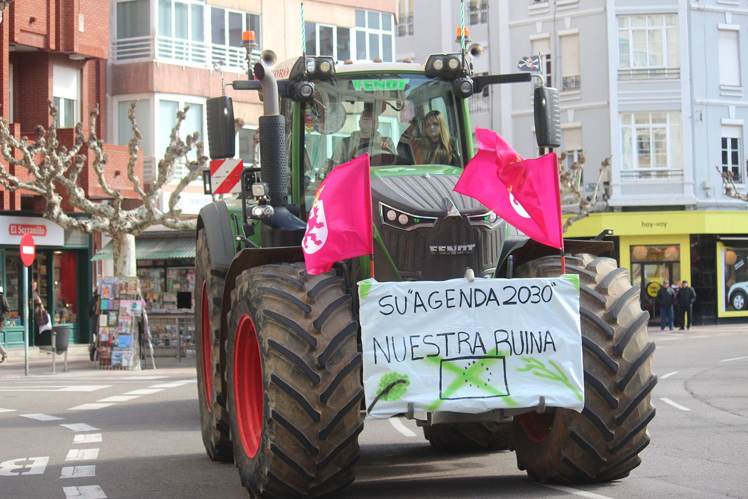 Tractorada convocada por las OPAS en León