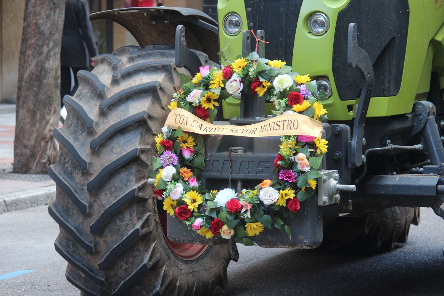 Tractorada convocada por las OPAS en León